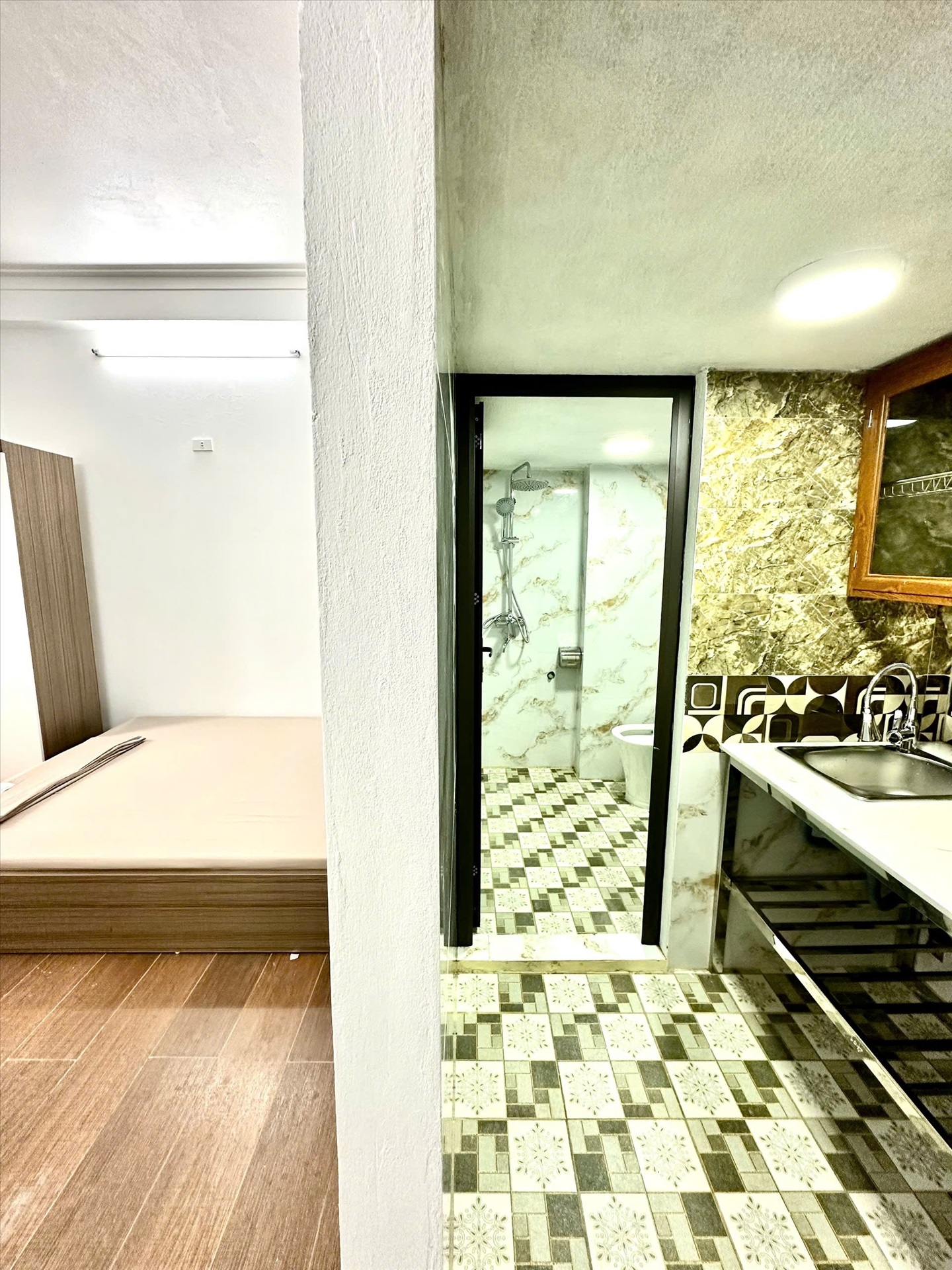 Phòng trọ Studio 25m2 tại AV Home Xuân Đỉnh - Bắc Từ Liêm - Phòng bếp