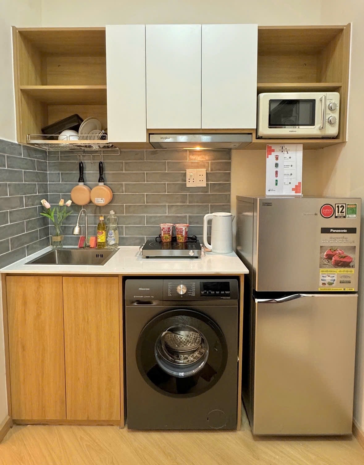 Phòng trọ 1 Phòng ngủ 35m2 tại AT Home Trường Sa - Phú Nhuận - Phòng bếp