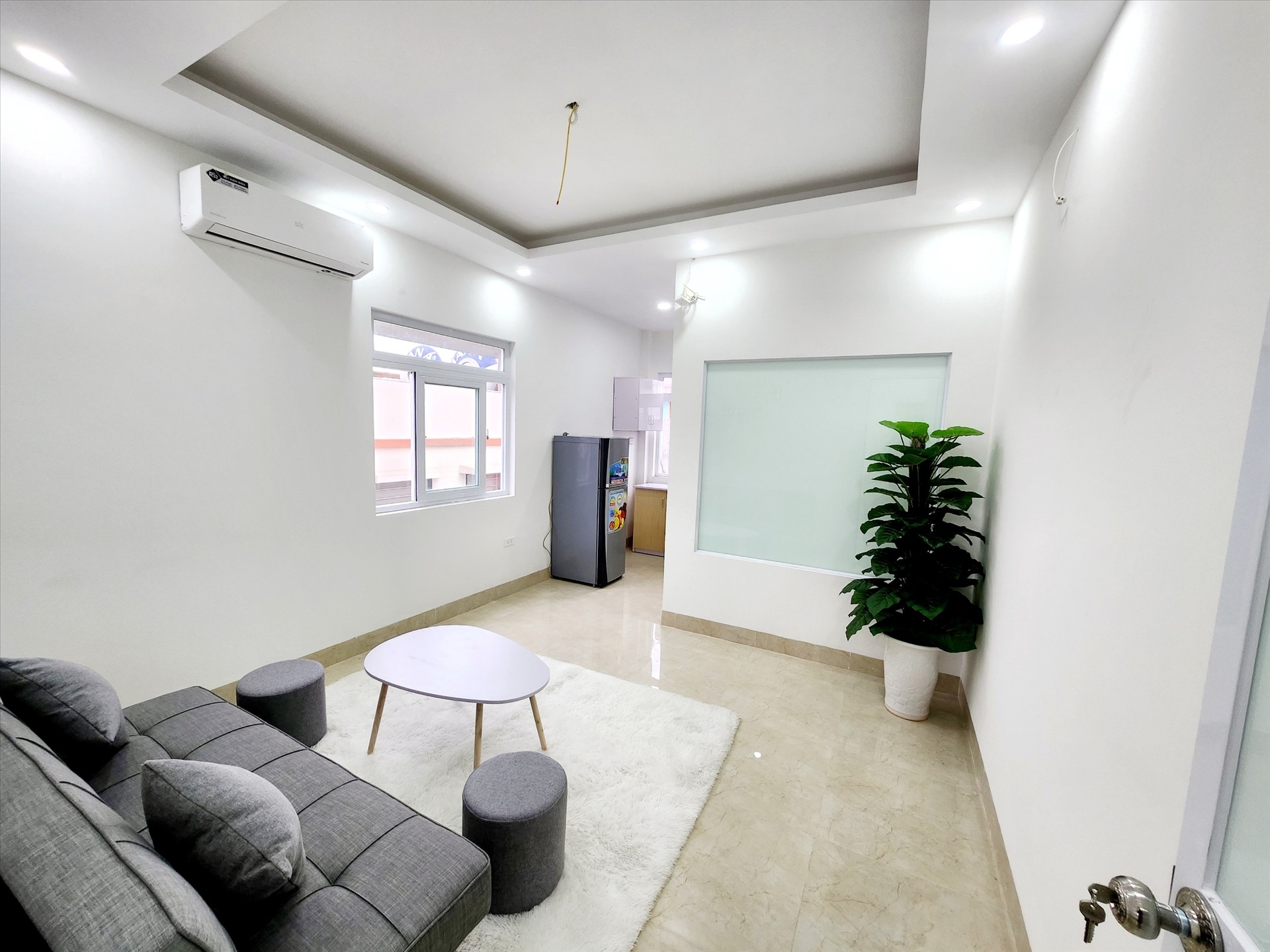 Phòng trọ 1 Phòng ngủ 35m2 tại AH Condo Tân Mai - Hoàng Mai - Phòng khách