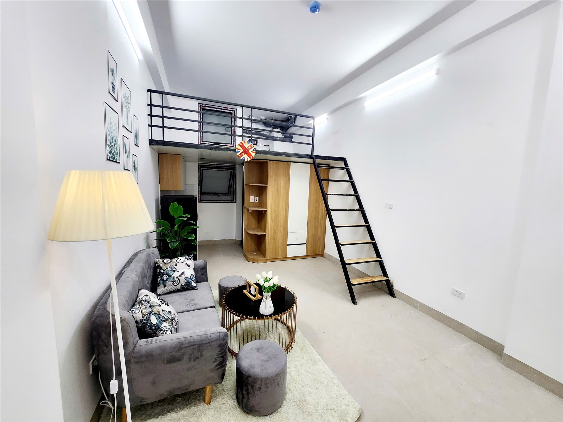 Phòng trọ Duplex 28m2 tại AT Condo Khương Đình - Thanh Xuân - Phòng ngủ