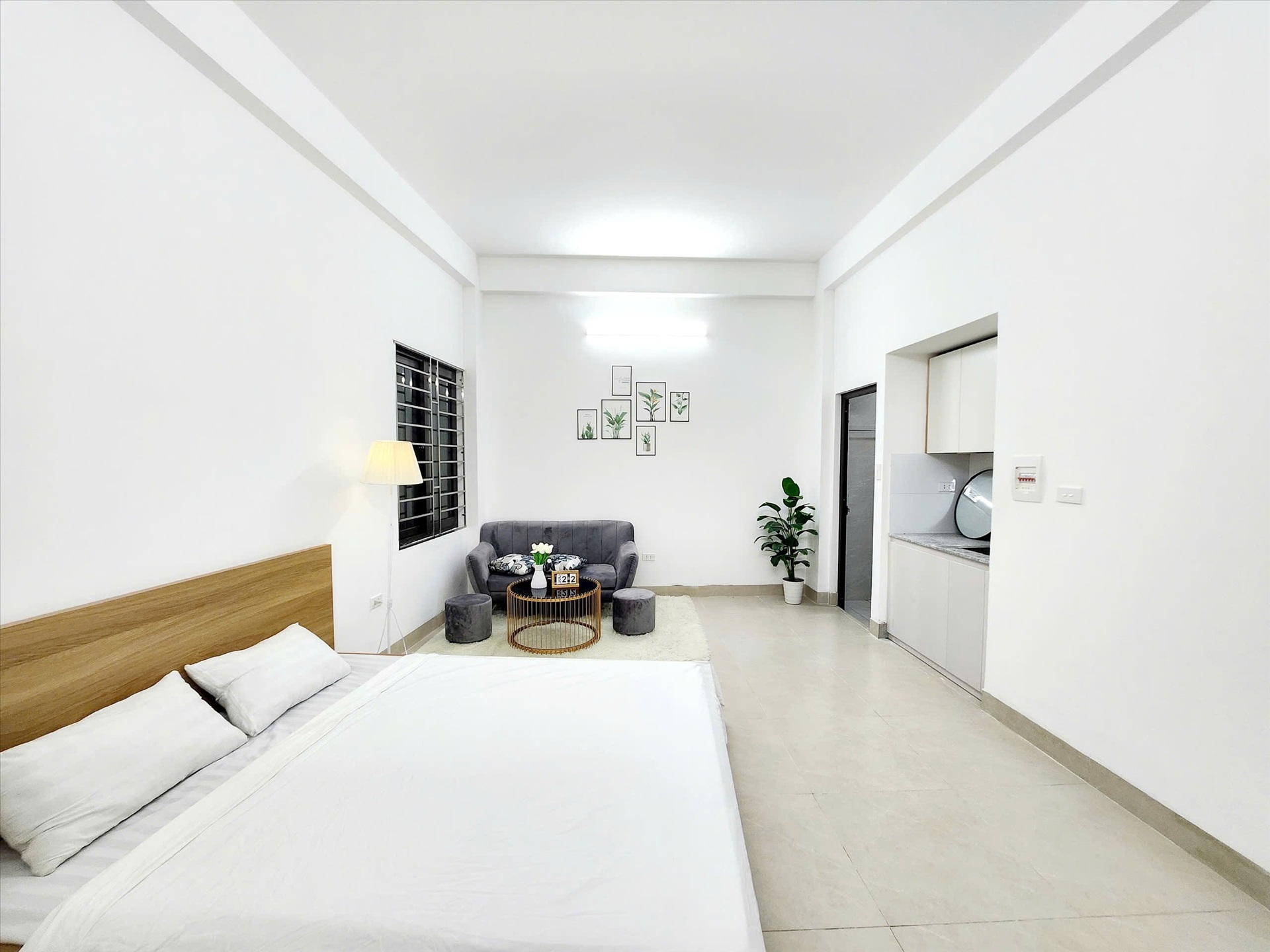 Phòng trọ Studio 28m2 tại AT Condo Khương Đình - Thanh Xuân - Phòng khách