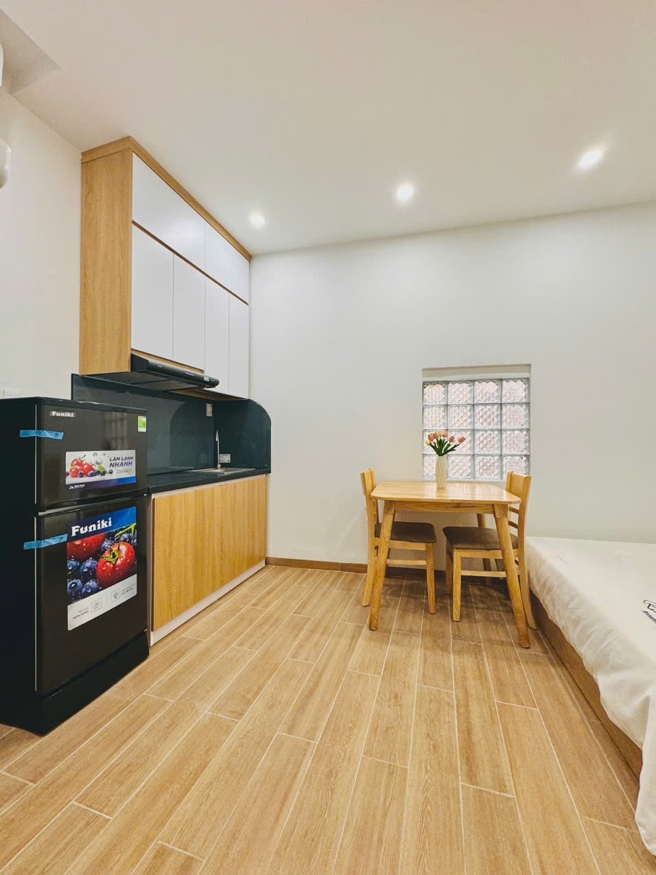 Phòng trọ Studio 25m2 tại AH Condo Ngõ Quỳnh - Hai Bà Trưng - Phòng bếp