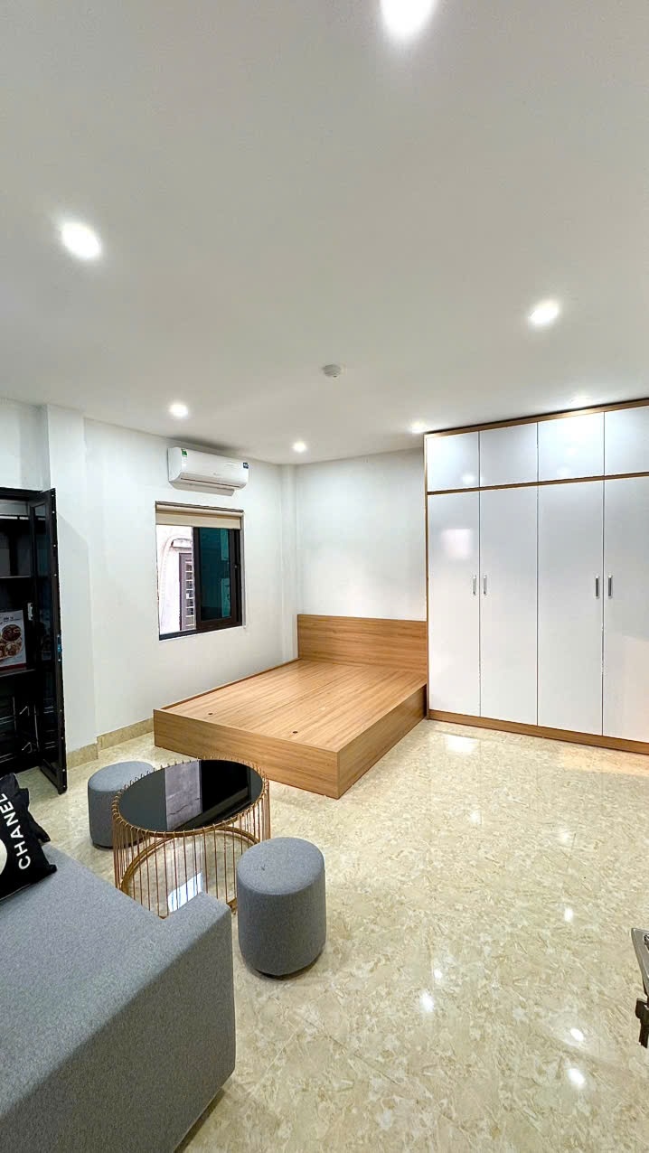 Phòng trọ Studio 25m2 tại CH Room Kim Mã - Ba Đình - Phòng ngủ