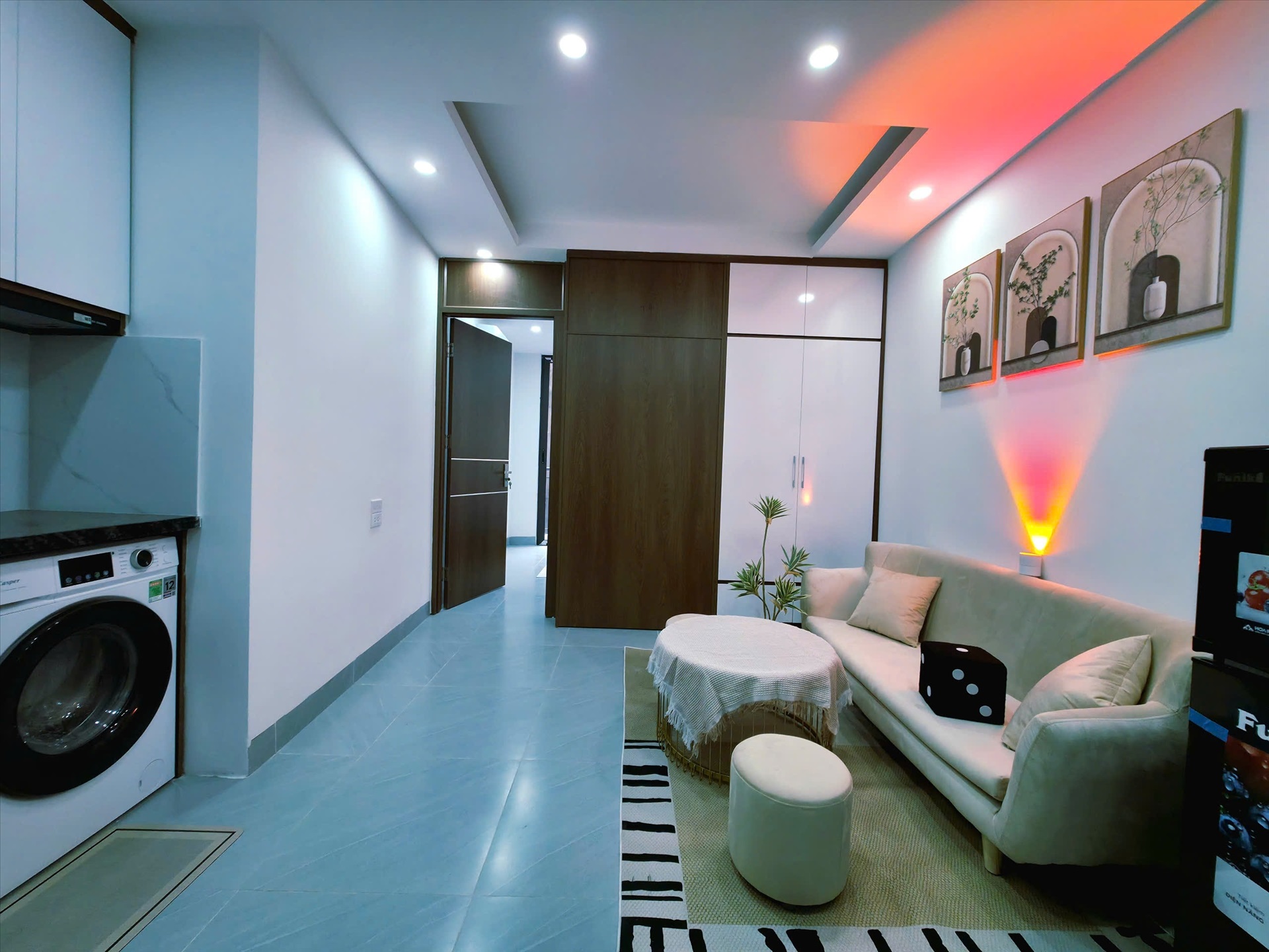 Phòng trọ 1 Phòng ngủ 35m2 tại AT Condo Kim Mã - Ba Đình - Phòng khách