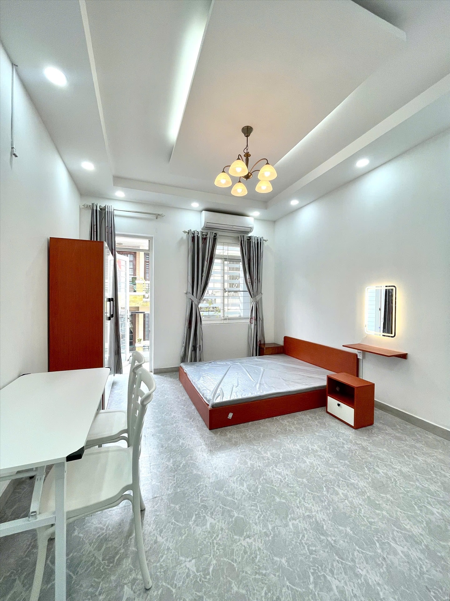 Phòng trọ Studio 35m2 tại AT Home Cao Thắng - Quận 3 - Phòng ngủ