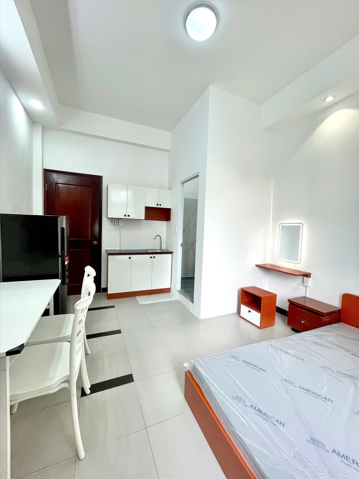 Phòng trọ Studio 25m2 tại AT Home Cao Thắng - Quận 3 - Phòng bếp