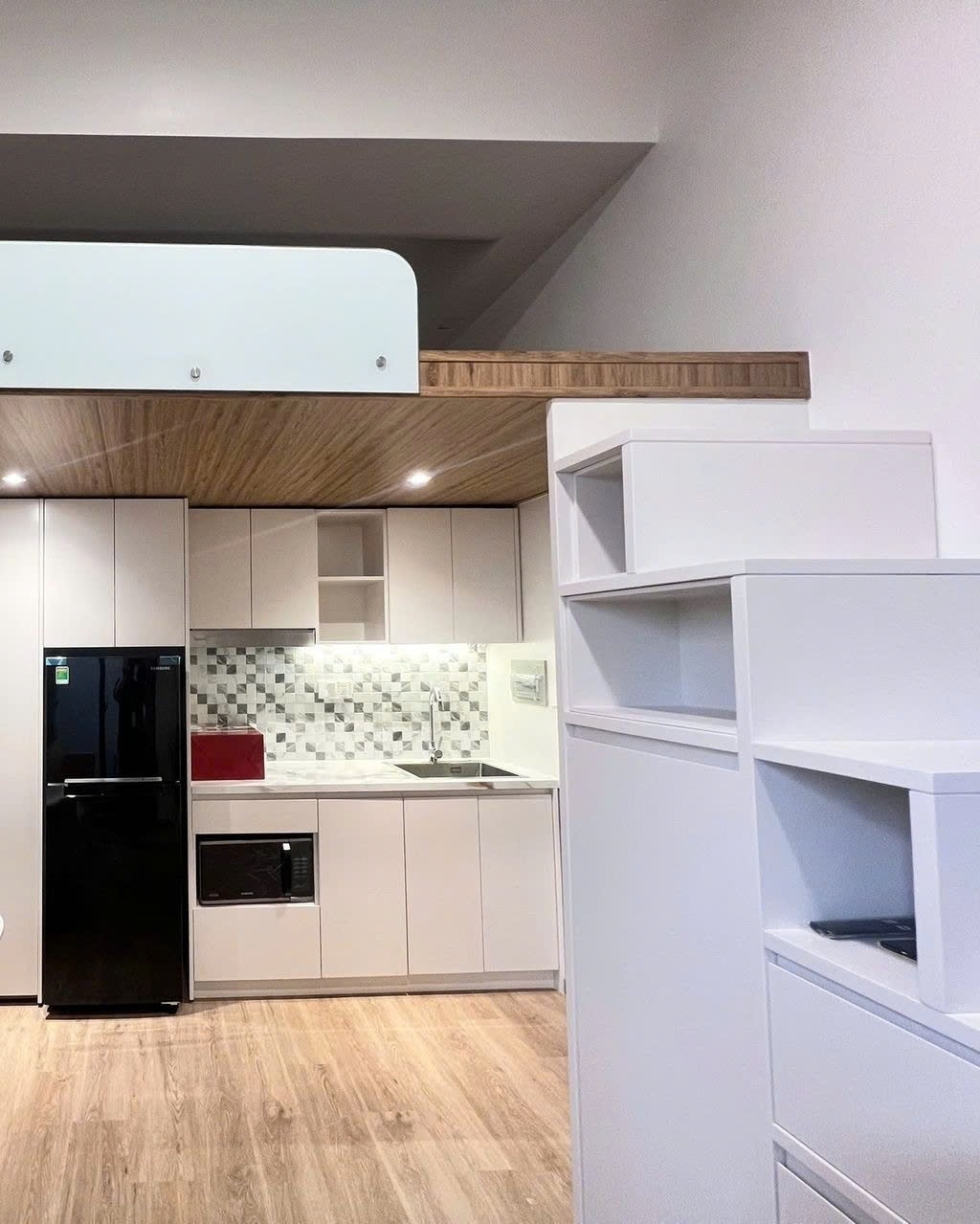 Phòng trọ Duplex 28m2 tại PTC House 6 Đường Số 1.  Quận 7 - Phòng bếp