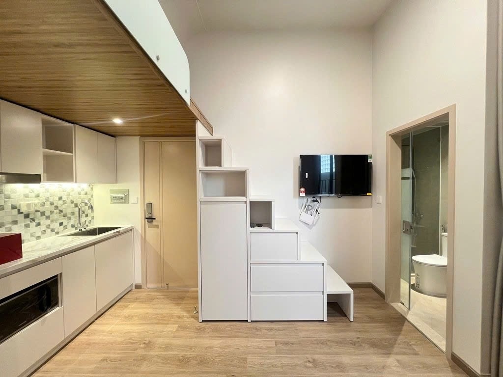 Phòng trọ Duplex 28m2 tại PTC House 6 Đường Số 1.  Quận 7 - Phòng ngủ