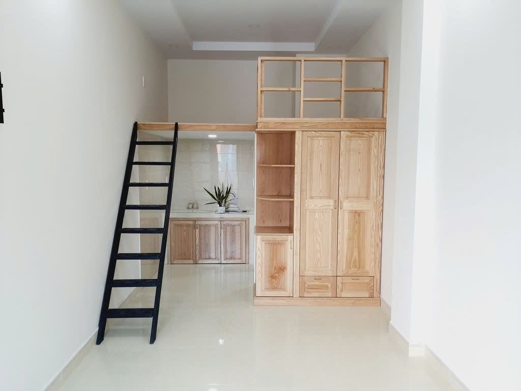 Phòng trọ Duplex 12m2 tại PTC House 7 Huỳnh Tấn Phát - Quận 7 - Phòng bếp