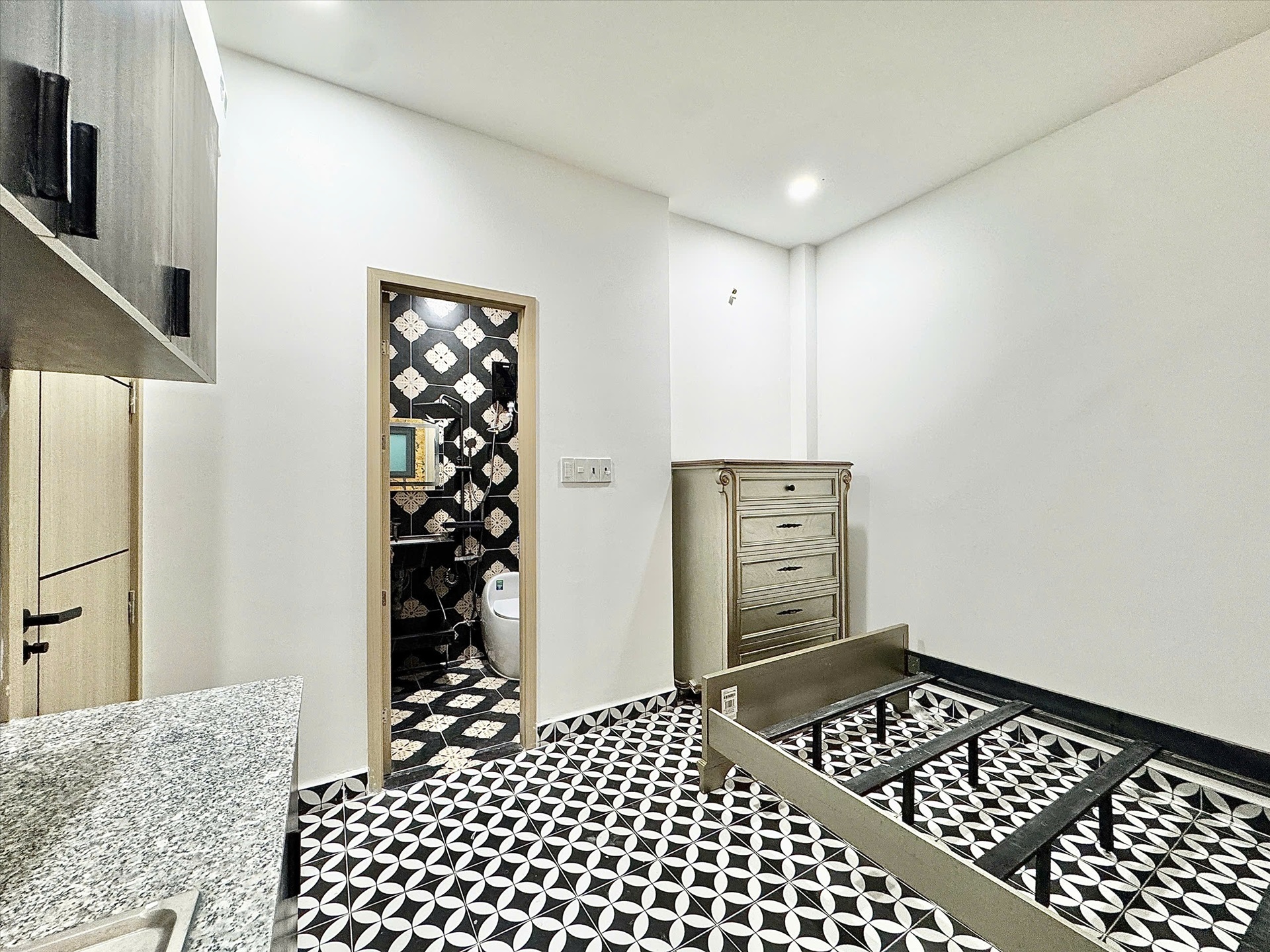 Phòng trọ Studio 25m2 tại AH House Trường Chinh - Tân Bình - Phòng ngủ