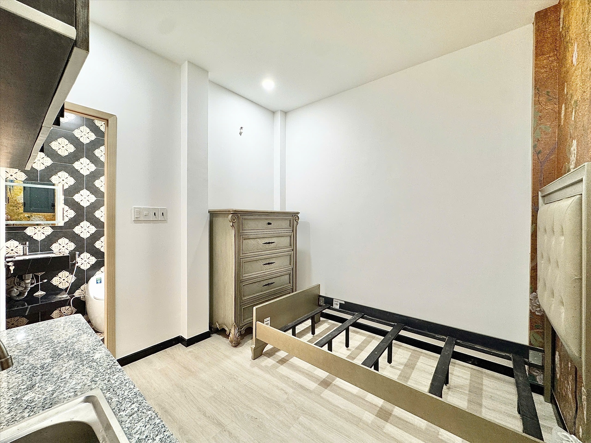 Phòng trọ Studio 25m2 tại AH House Trường Chinh - Tân Bình - Phòng ngủ