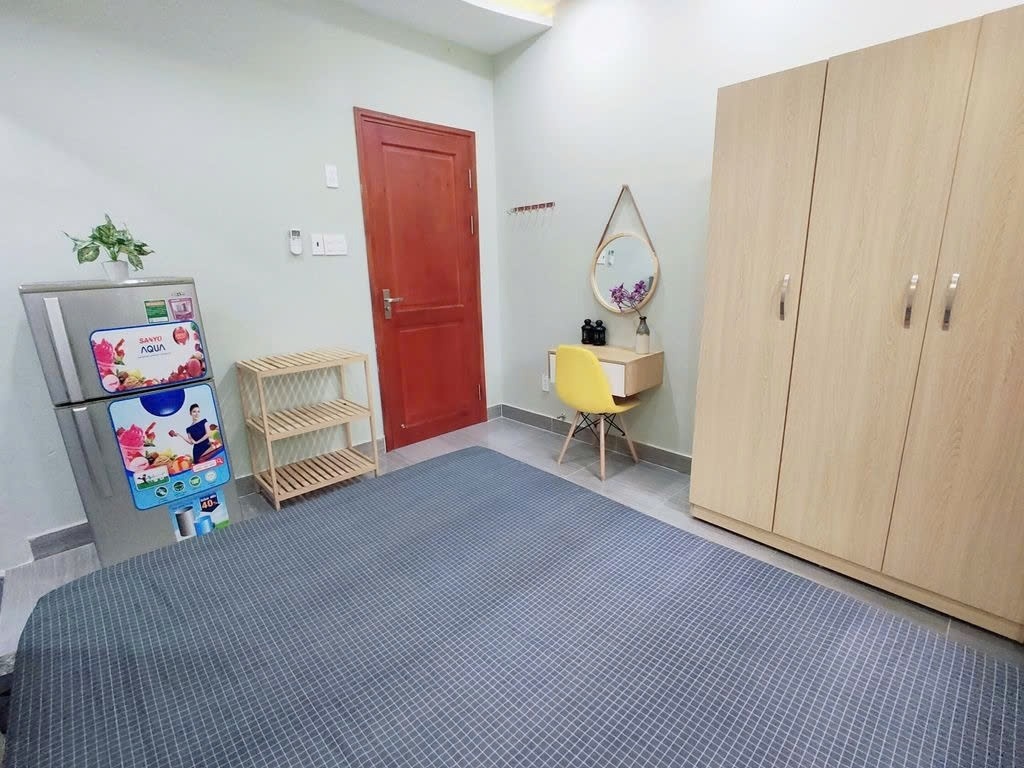 Phòng trọ Studio 20m2 tại PTC House 2 Cánh Mạng Tháng 8 - Quận 10 - Phòng ngủ
