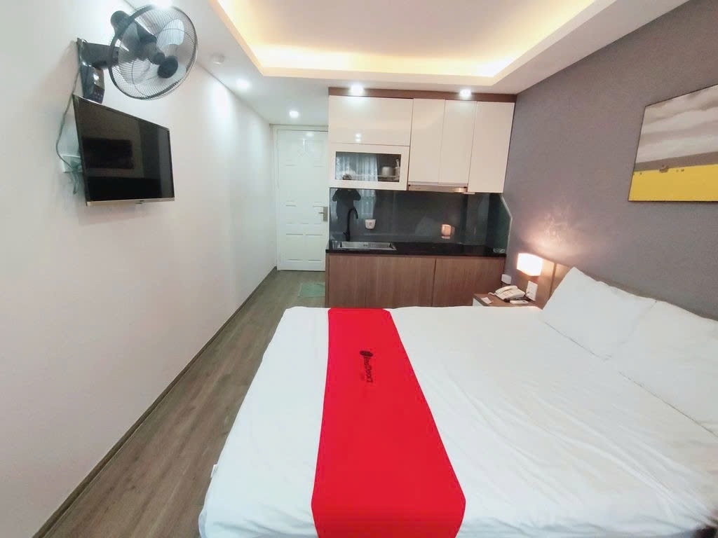 Phòng trọ Studio 20m2 tại PTC House  1Trần Duy Hưng - Cầu Giấy  - Phòng bếp