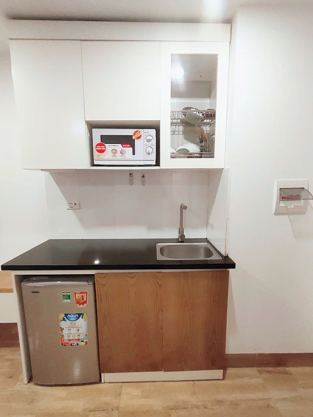 Phòng trọ Studio 25m2 tại PTC House 4 Đình Thôn - Nam Từ Liêm  - Phòng bếp