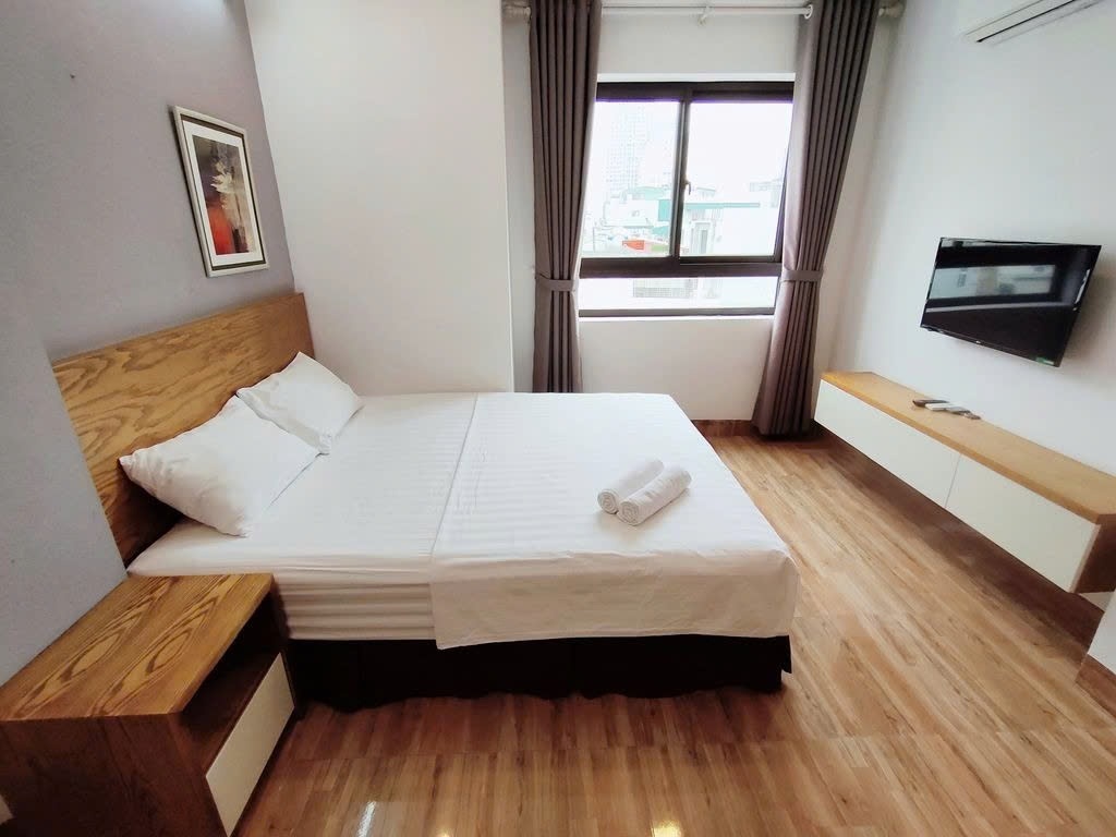 Phòng trọ Studio 25m2 tại PTC House 4 Đình Thôn - Nam Từ Liêm  - Phòng ngủ