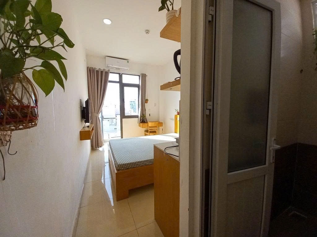 Phòng trọ Studio 20m2 tại PTC House 5 Nơ Trang Long - Bình Thạnh - Phòng ngủ