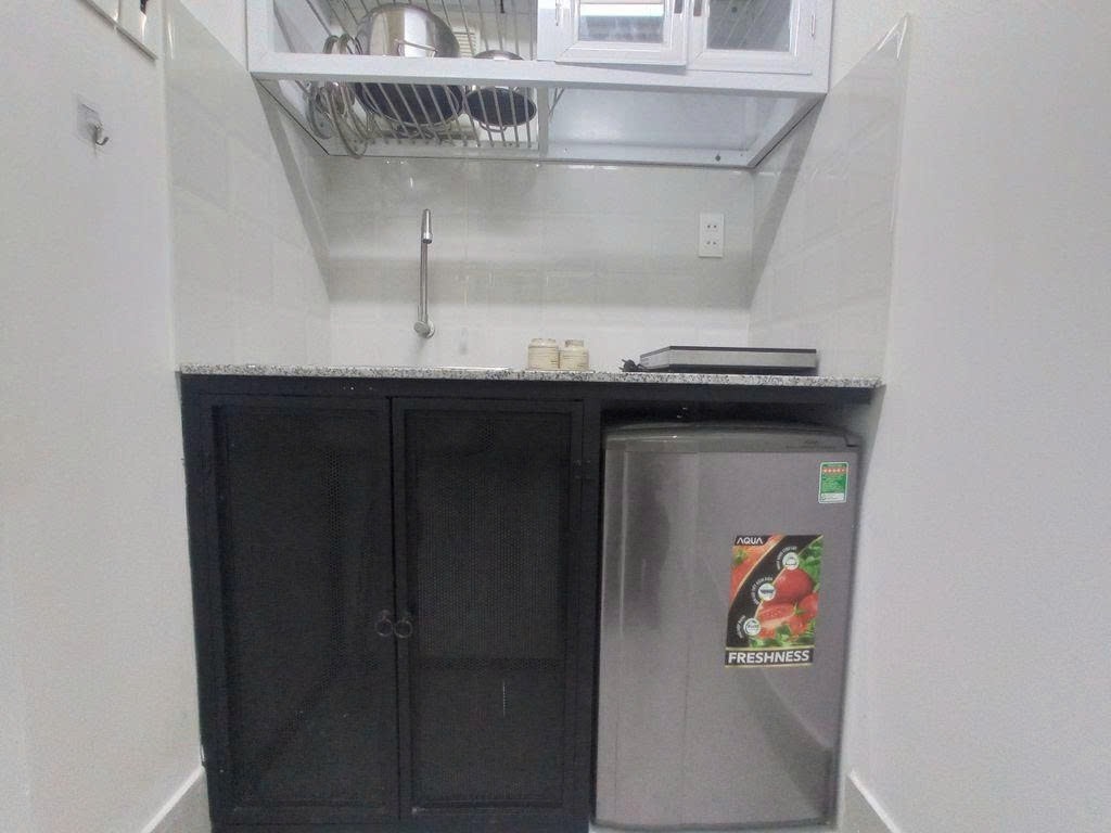 Phòng trọ Studio 25m2 tại PTC House 5 Điện Biên Phủ - Bình Thạnh - Phòng bếp