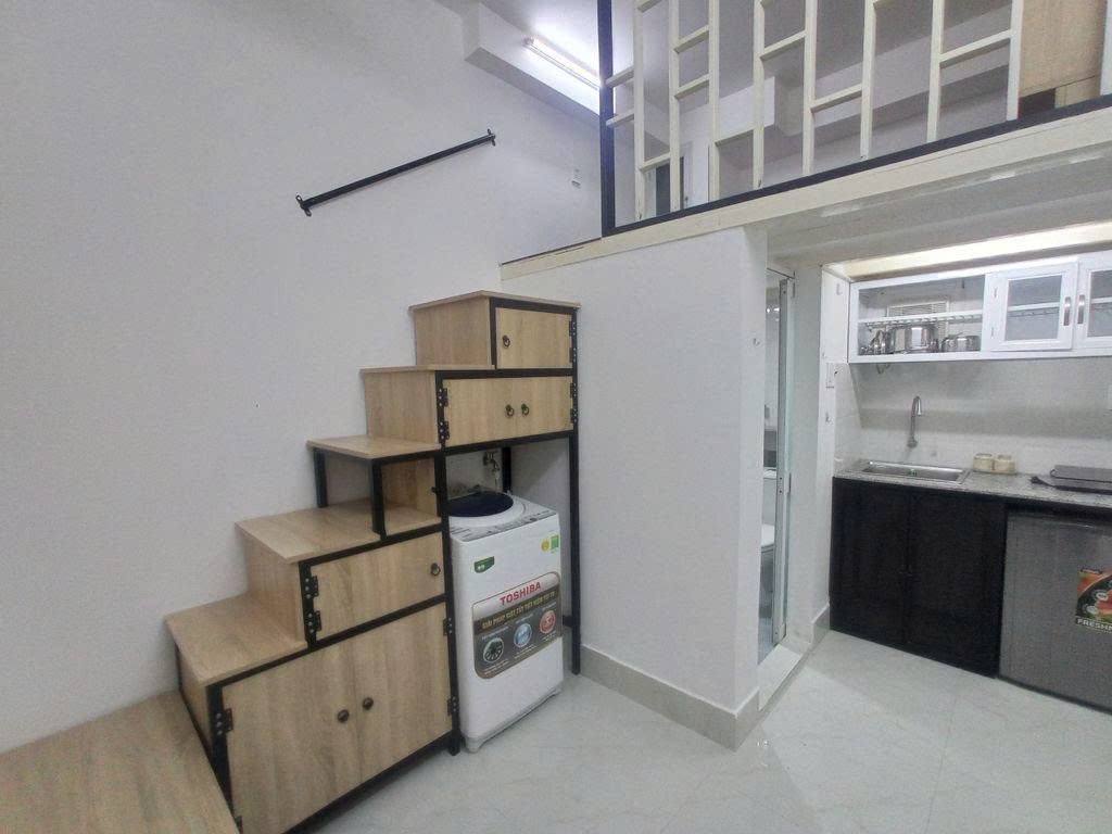 Phòng trọ Studio 25m2 tại PTC House 5 Điện Biên Phủ - Bình Thạnh - Phòng khách