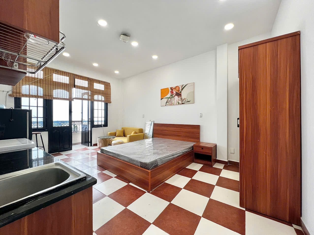 Phòng trọ Studio 30m2 tại AB Home Nguyễn Thượng Hiền - Phú Nhuận - Phòng ngủ