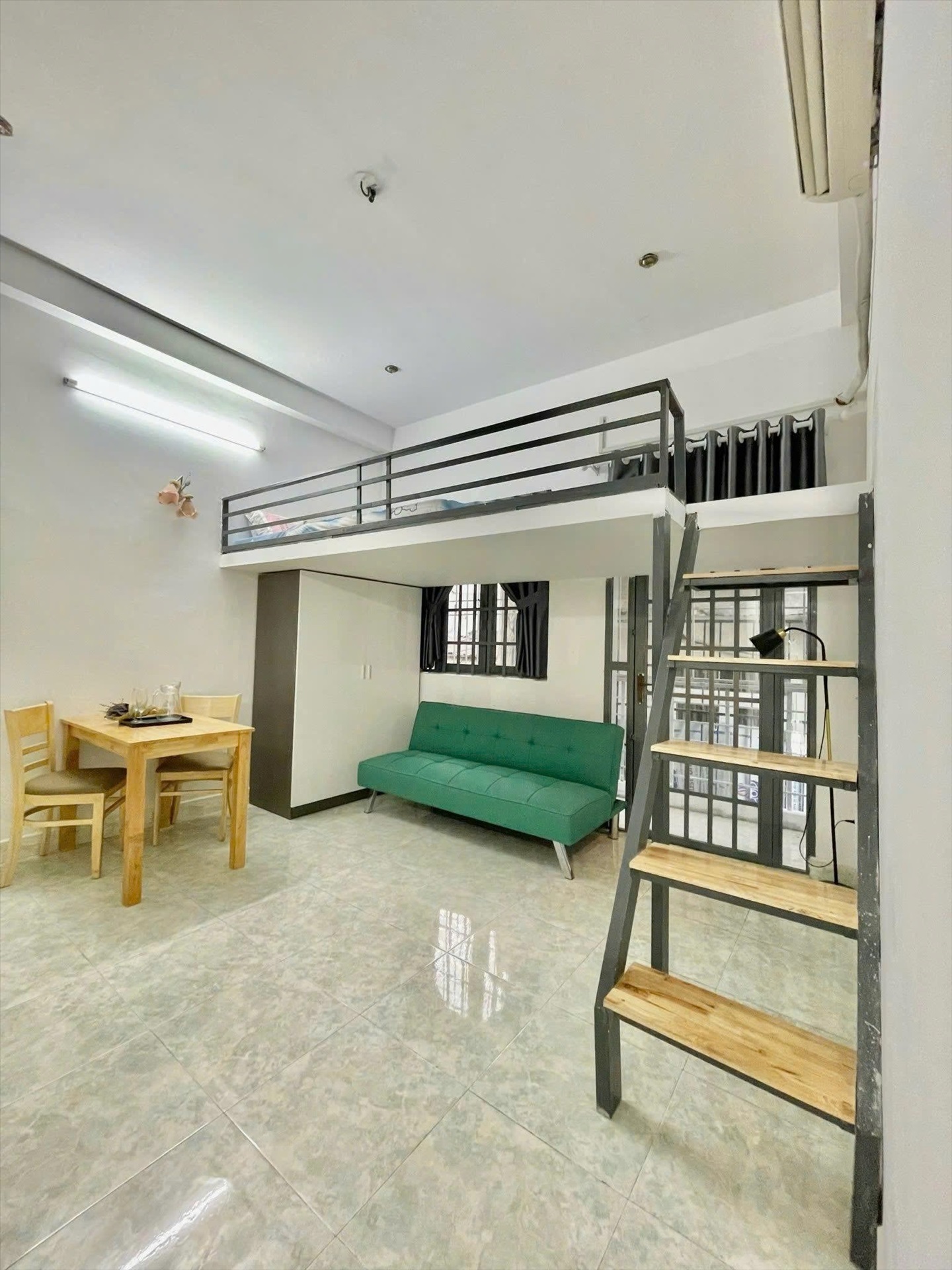 Phòng trọ Duplex 30m2 tại AS Home Nơ Trang Long - Bình Thạnh - Phòng khách