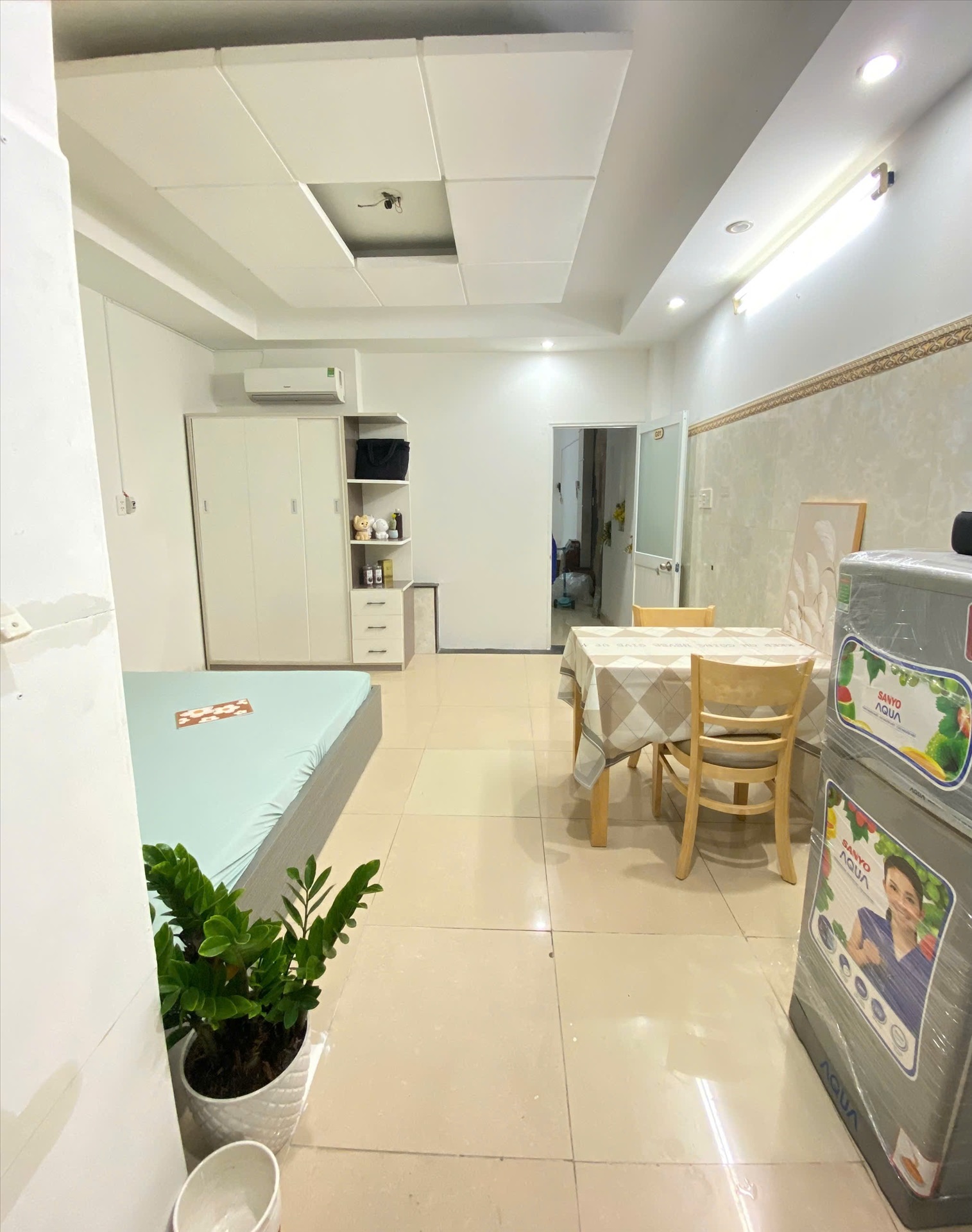 Phòng trọ Studio 25m2 tại Jinjoo Home Nguyễn Hồng Đào - Tân Bình - Phòng ngủ
