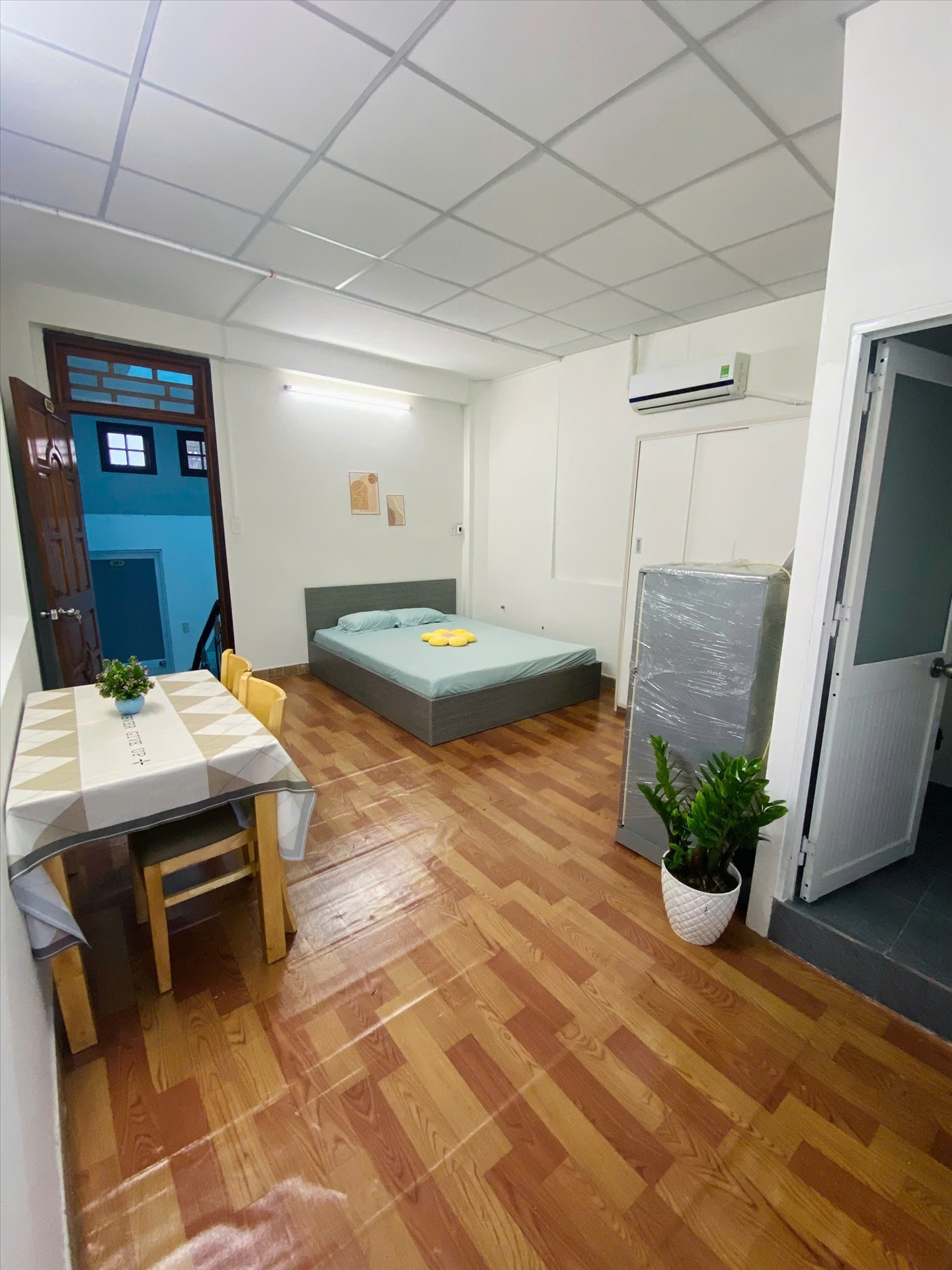 Phòng trọ Studio 25m2 tại Jinjoo Home Nguyễn Hồng Đào - Tân Bình - Phòng ngủ