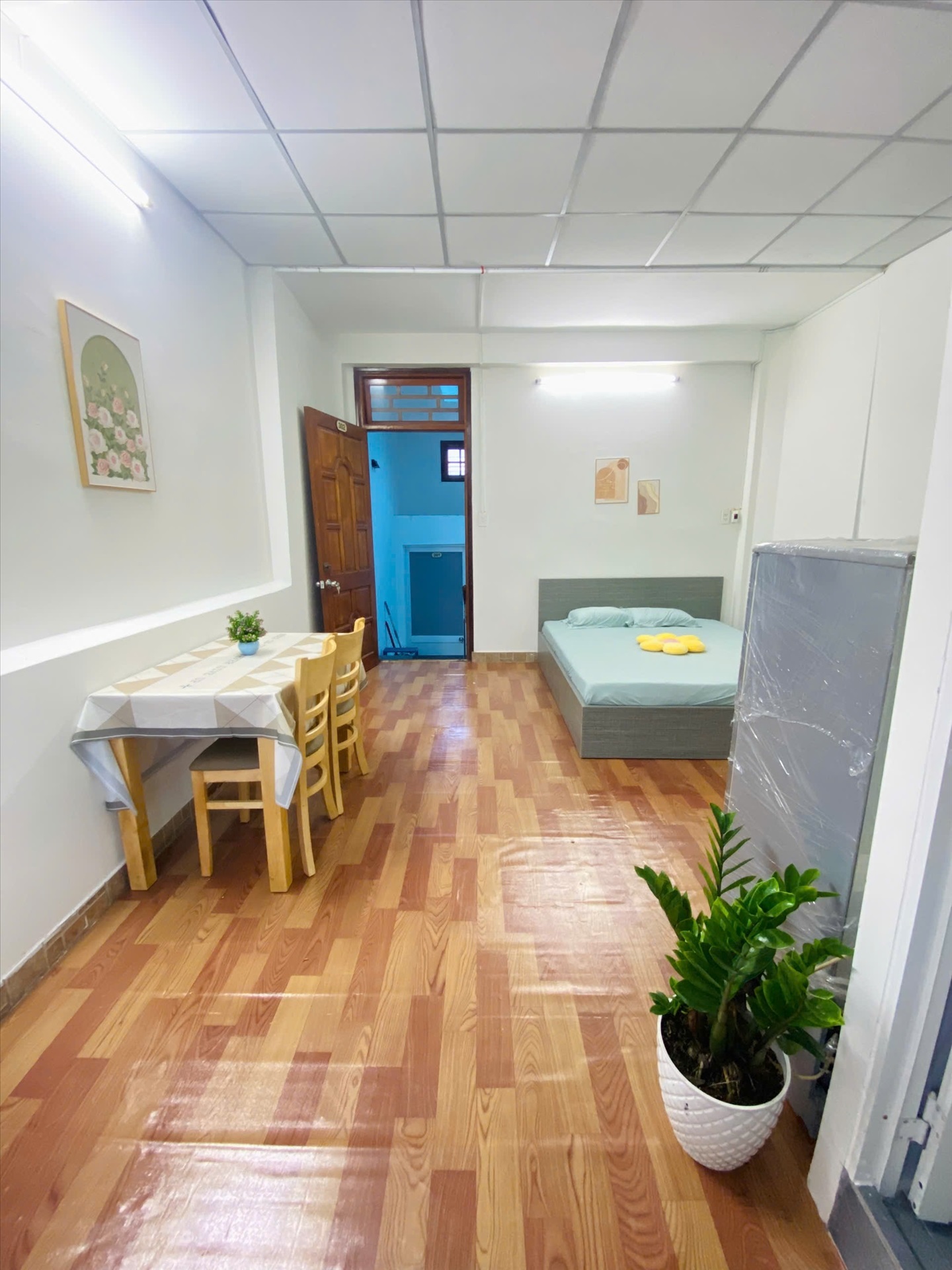 Phòng trọ Studio 25m2 tại Jinjoo Home Nguyễn Hồng Đào - Tân Bình - Phòng ngủ