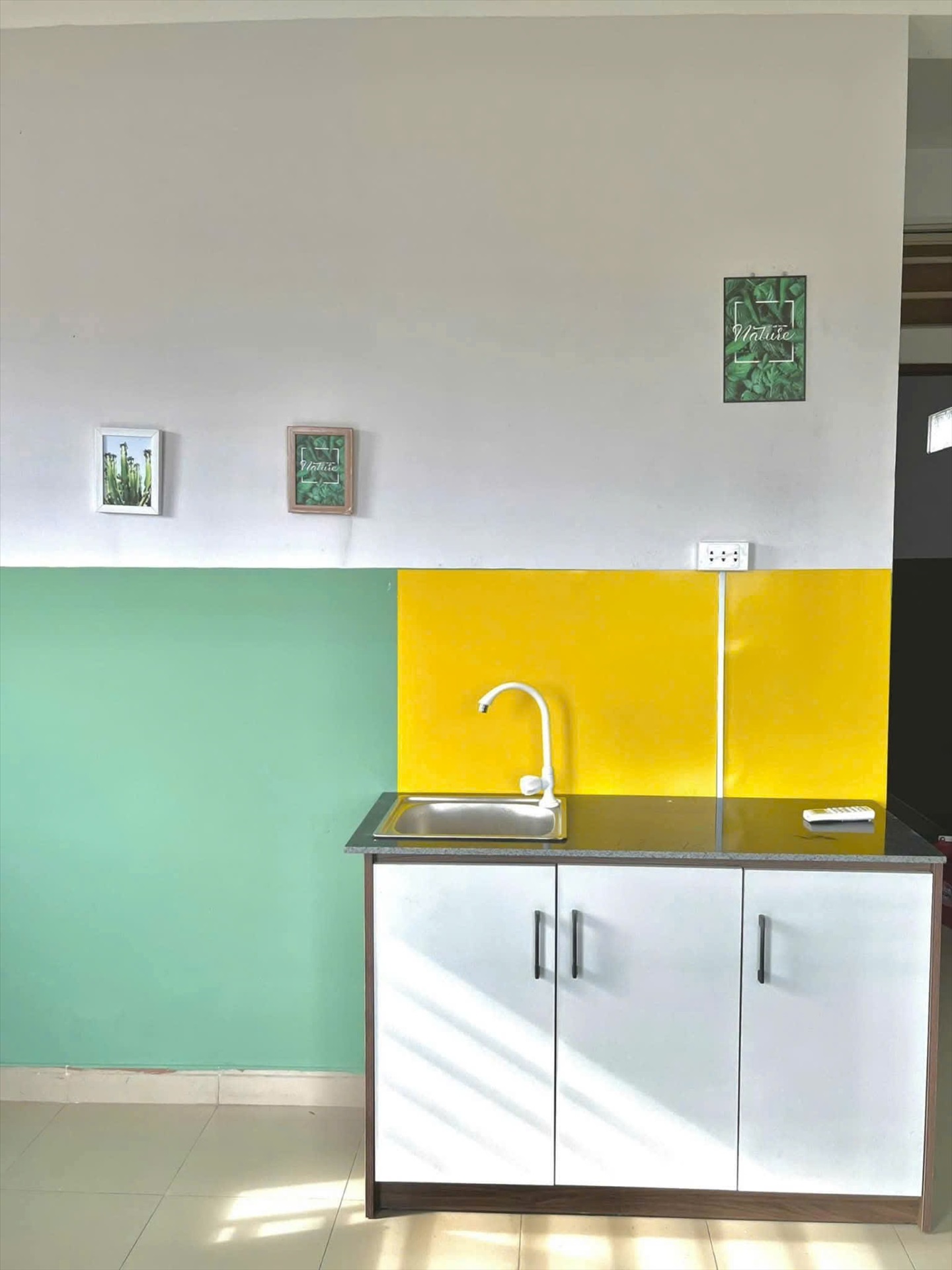 Phòng trọ Studio 30m2 tại HK Home Quốc Lộ 13 - Bình Thạnh - Phòng bếp