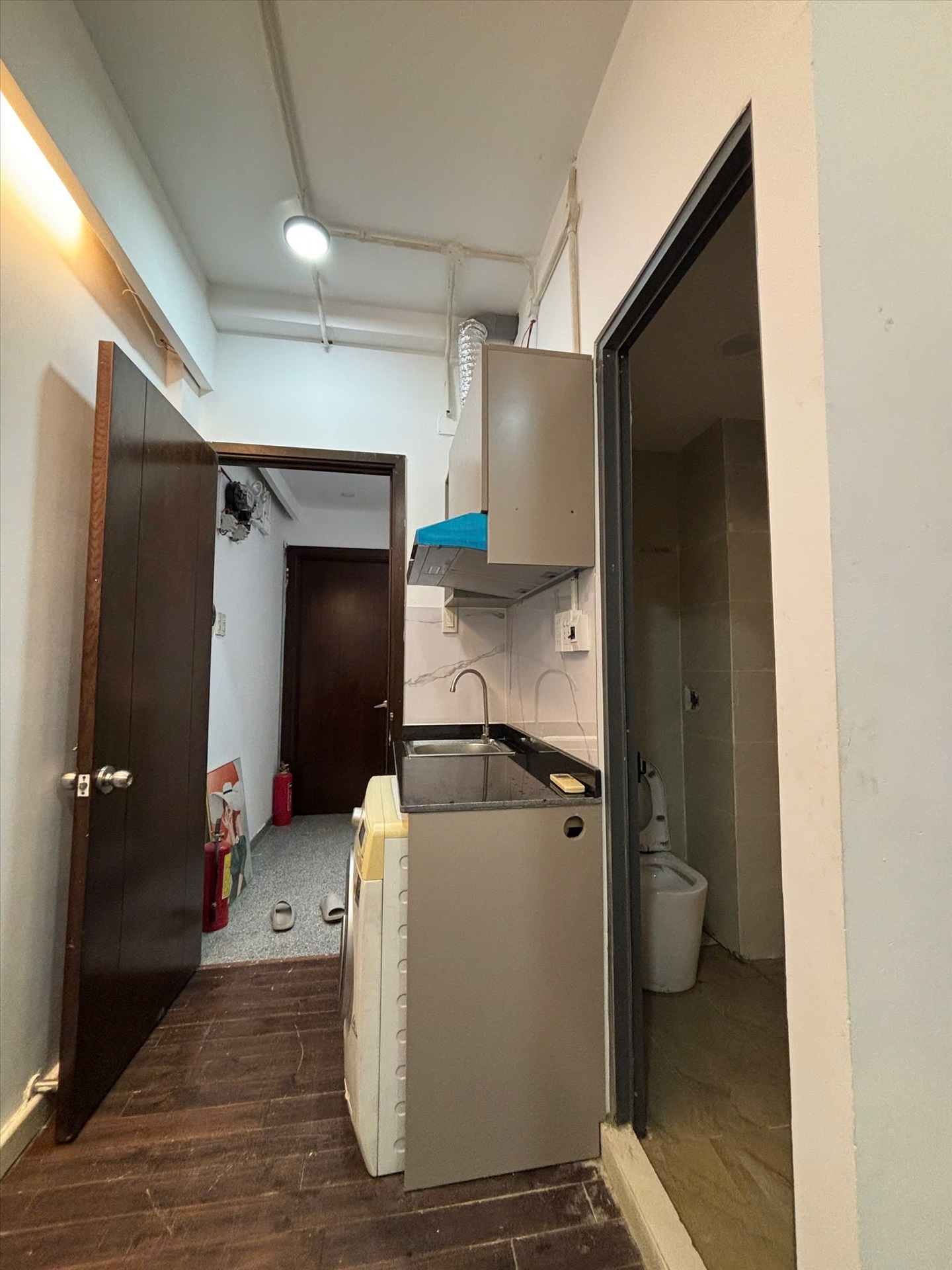 Phòng trọ Studio 20m2 tại Jinjoo Home Nguyễn Phi Khanh - Quận 1 - Phòng bếp