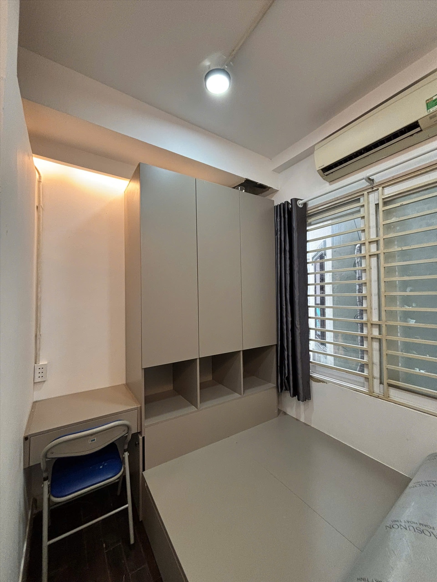 Phòng trọ Studio 20m2 tại Jinjoo Home Nguyễn Phi Khanh - Quận 1 - Phòng ngủ
