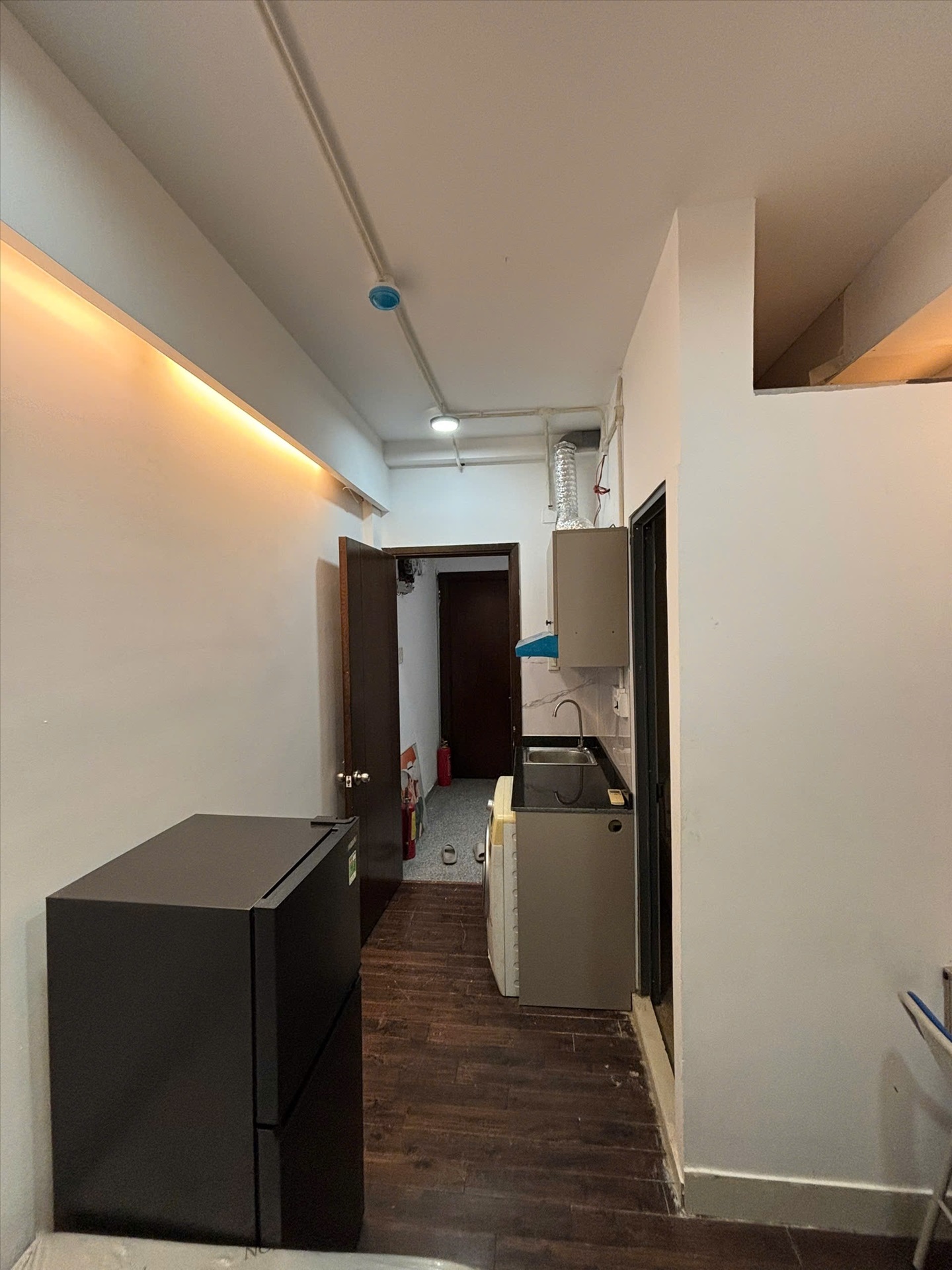 Phòng trọ Studio 20m2 tại Jinjoo Home Nguyễn Phi Khanh - Quận 1 - Phòng bếp