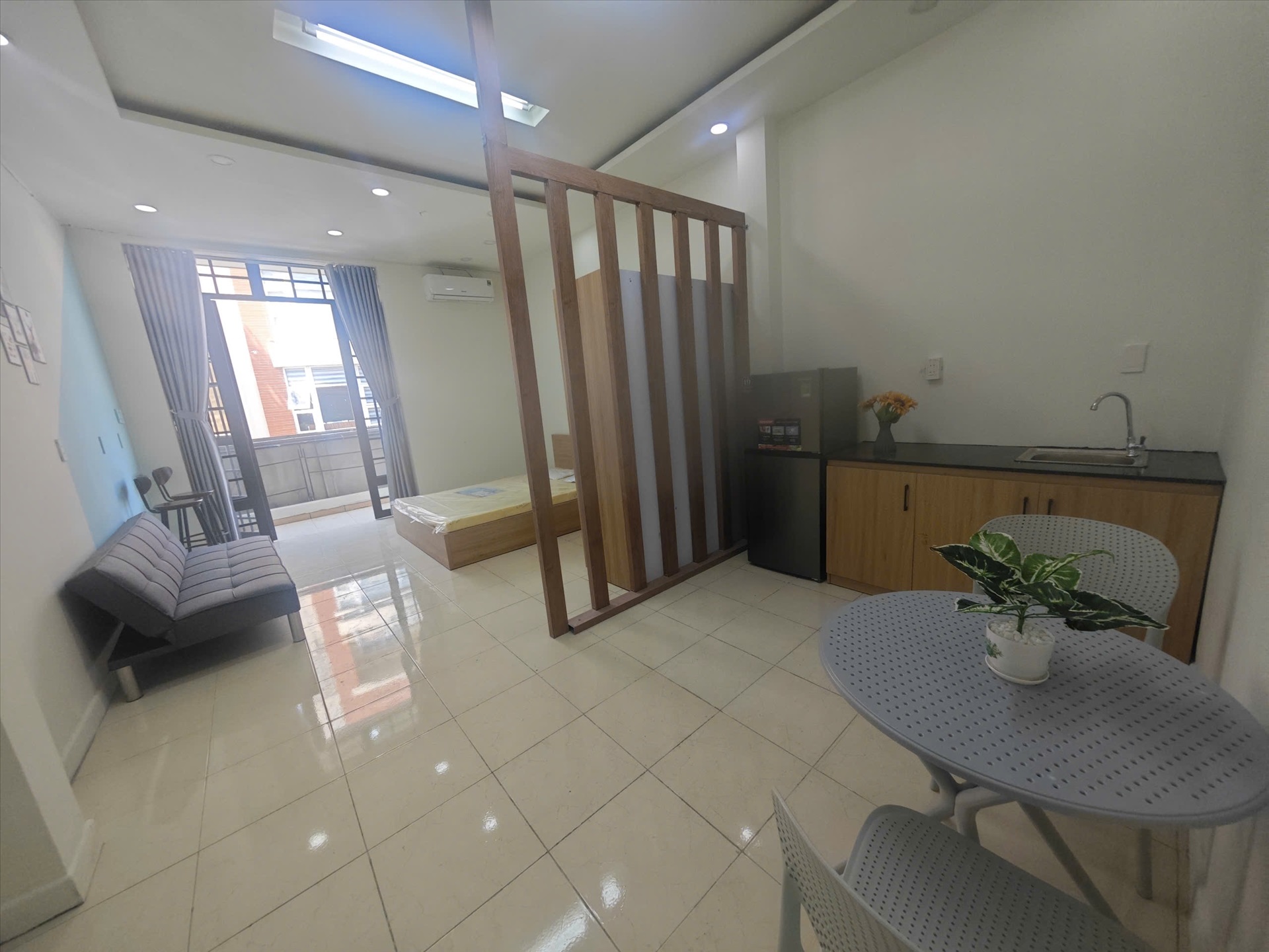 Phòng trọ Studio 42m2 tại MC House Nguyễn Thái Bình - Tân Bình - Phòng ngủ