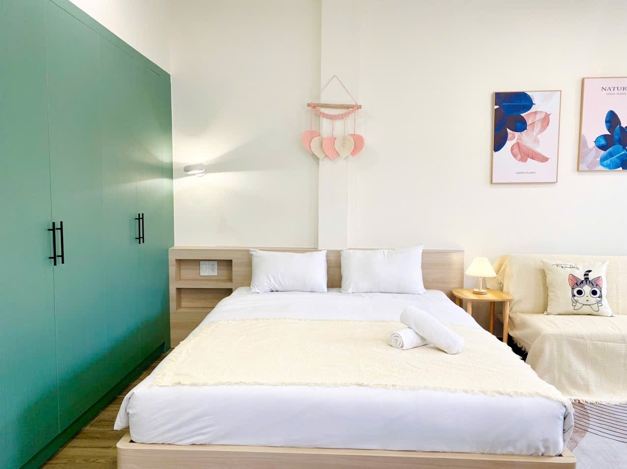 Phòng trọ Studio 40m2 tại Space Home Huỳnh Khương Ninh - Quận 1 - Phòng ngủ