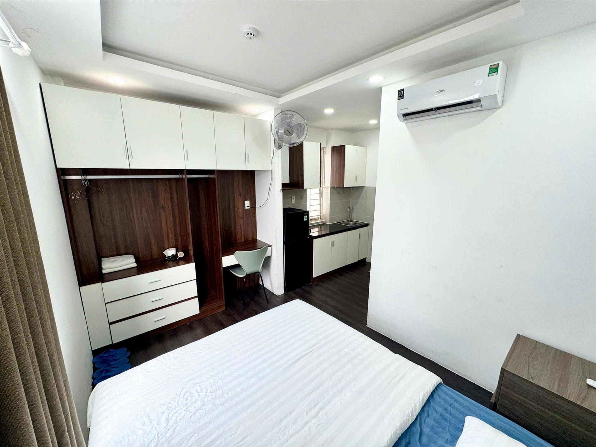 Phòng trọ Studio 20m2 tại CM House Trường Sa - Quận 3 - Phòng ngủ