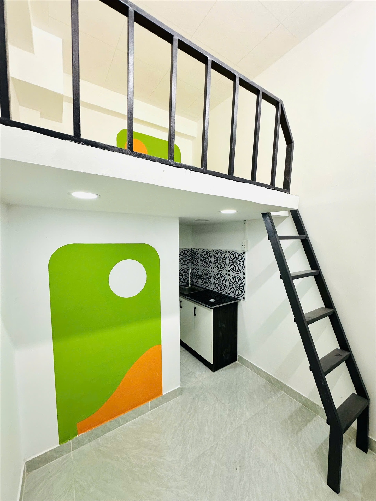 Phòng trọ Duplex 20m2 tại CT Home Bùi Đình Tuý - Bình Thạnh - Phòng khách