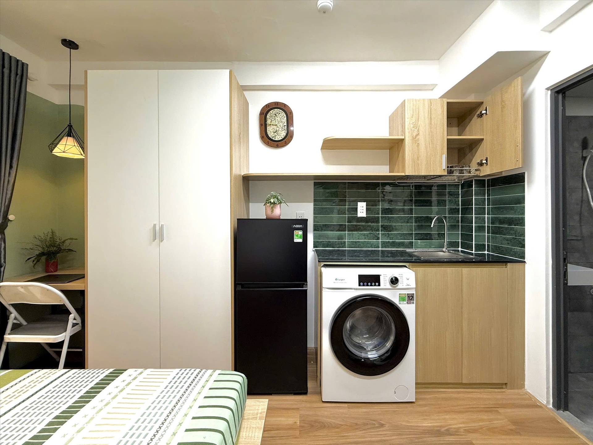 Phòng trọ Studio 30m2 tại HL Apartment Sông Thương - Tân Bình - Phòng bếp