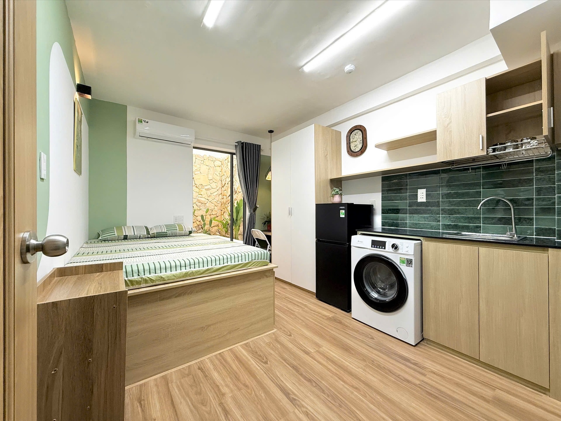 Phòng trọ Studio 30m2 tại HL Apartment Sông Thương - Tân Bình - Phòng bếp