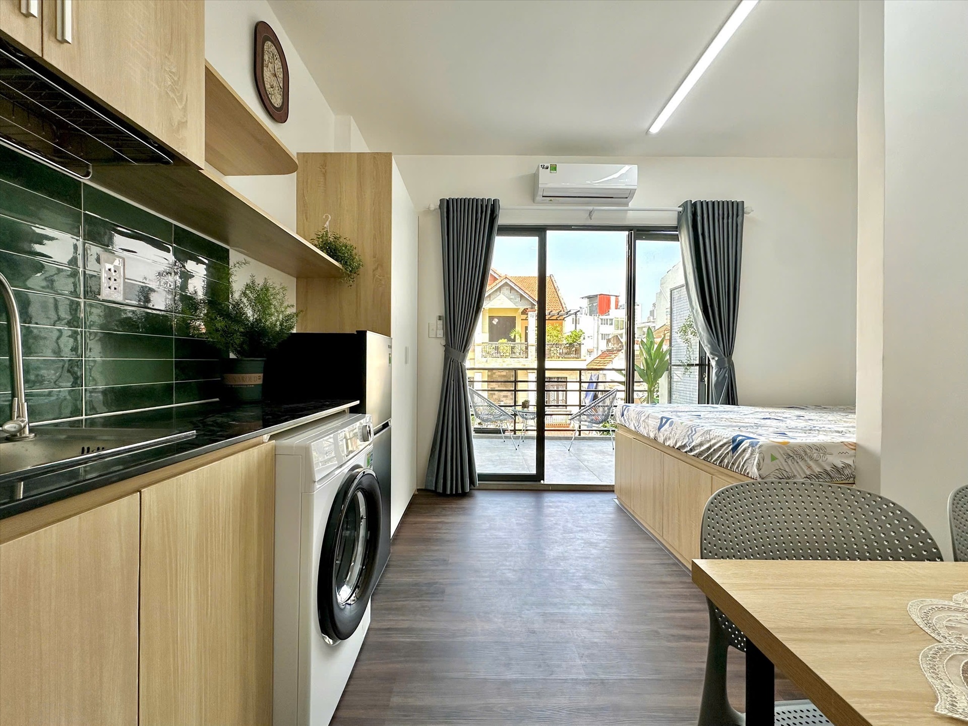 Phòng trọ Studio 30m2 tại HL Apartment Sông Thương - Tân Bình - Phòng ngủ