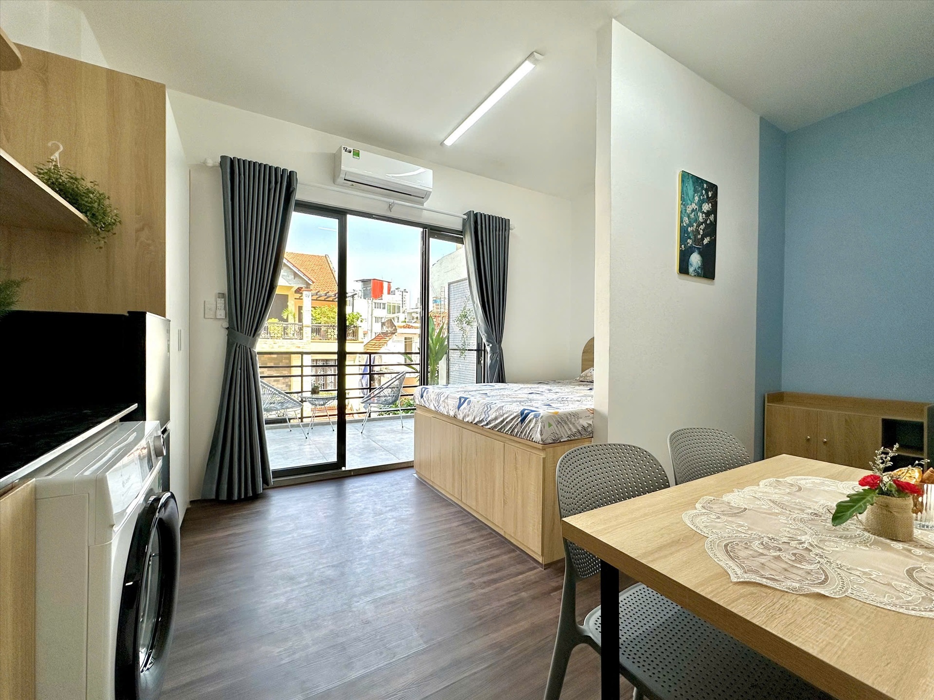 Phòng trọ Studio 30m2 tại HL Apartment Sông Thương - Tân Bình - Phòng ngủ