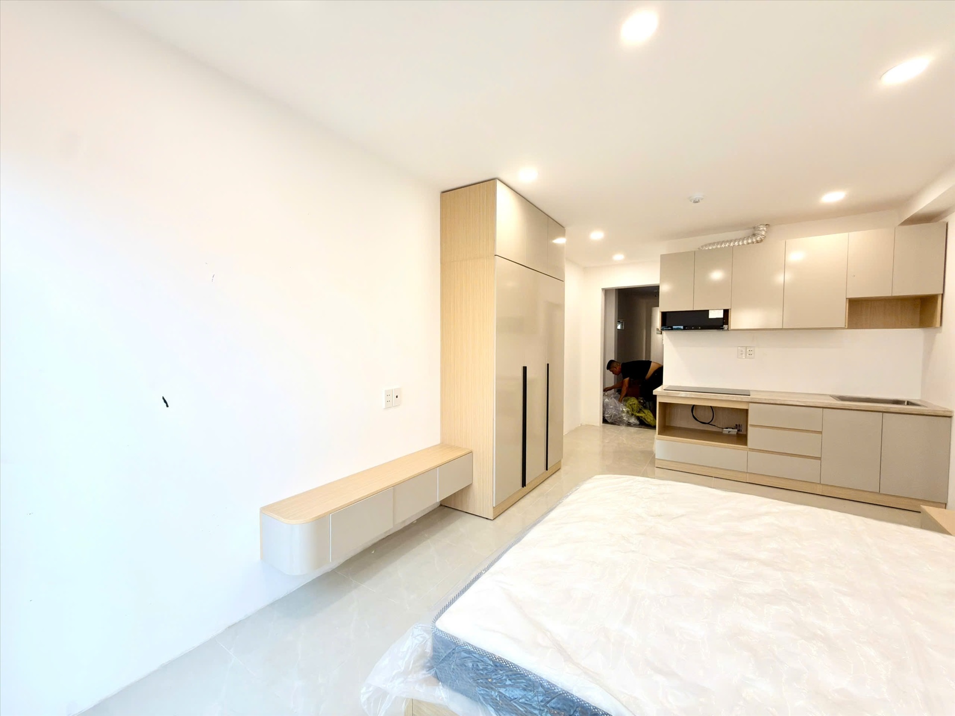 Phòng trọ Studio 35m2 tại Joo House Nguyễn Văn Cừ - Quận 1 - Phòng ngủ