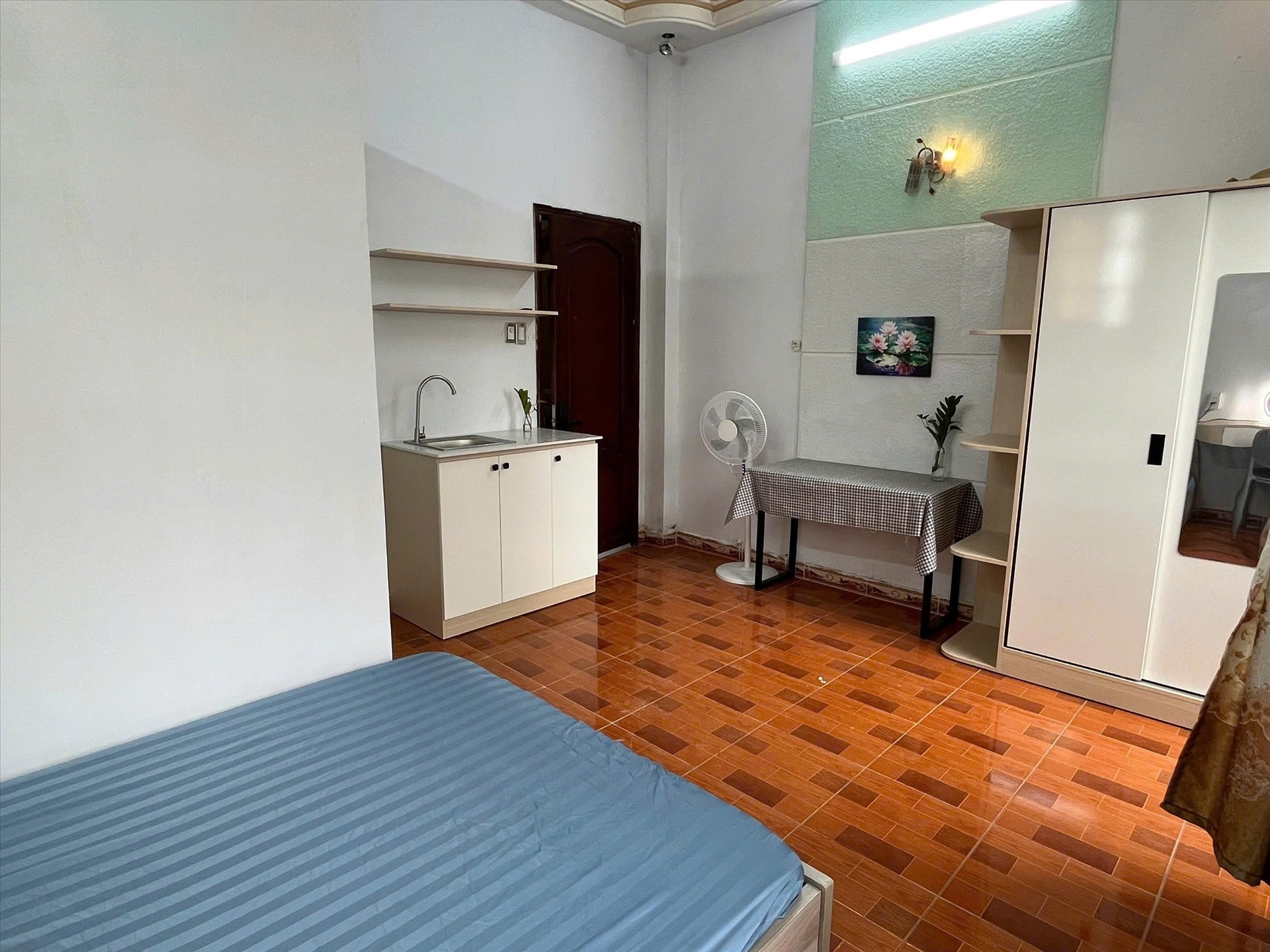 Phòng trọ Studio 20m2 tại AT Home Phan Xích Long - Phú Nhuận - Phòng ngủ