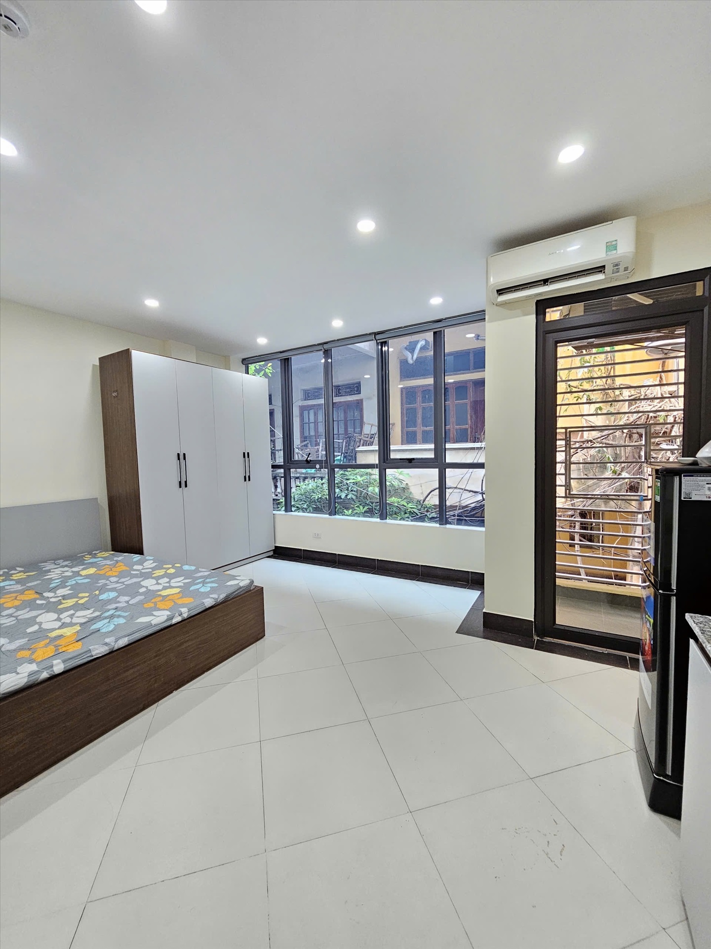 Phòng trọ Studio 20m2 tại TNR Home Hoàng Quốc Việt - Cầu Giấy - Phòng ngủ