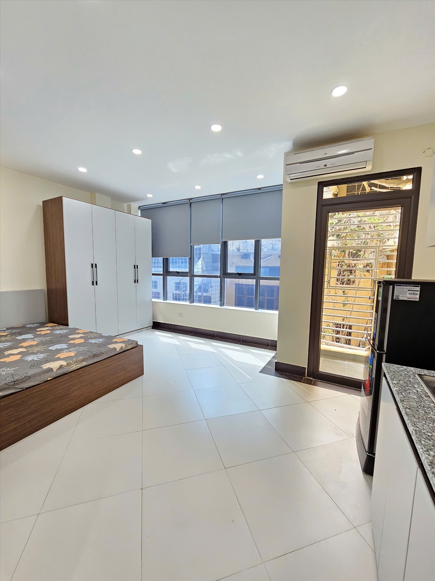 Phòng trọ Studio 20m2 tại TNR Home Hoàng Quốc Việt - Cầu Giấy - Phòng ngủ