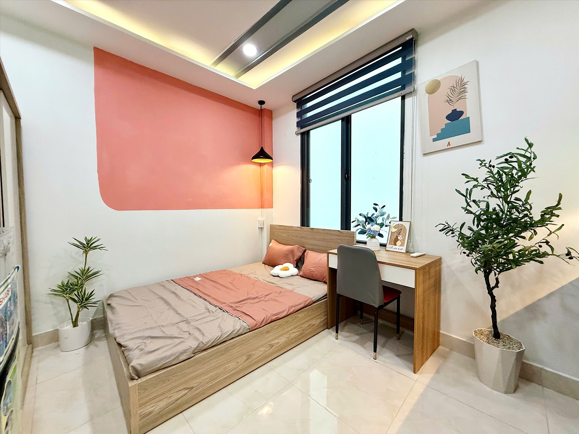 Phòng trọ Studio 20m2 tại SWEETHOME Vạn Kiếp - Bình Thạnh - Phòng ngủ