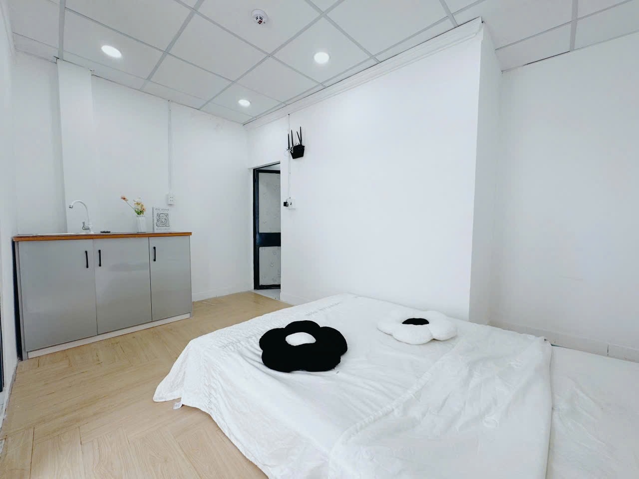 Phòng trọ Studio 25m2 tại Uncle House Nơ Trang Long - Bình Thạnh - Phòng ngủ