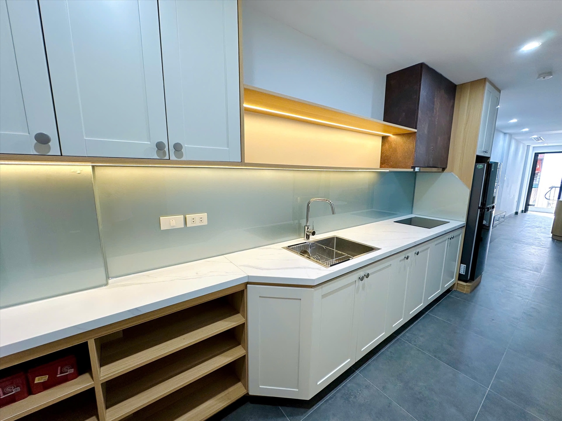 Phòng trọ Studio 30m2 tại TT House Yên Lãng - Đống Đa - Phòng bếp