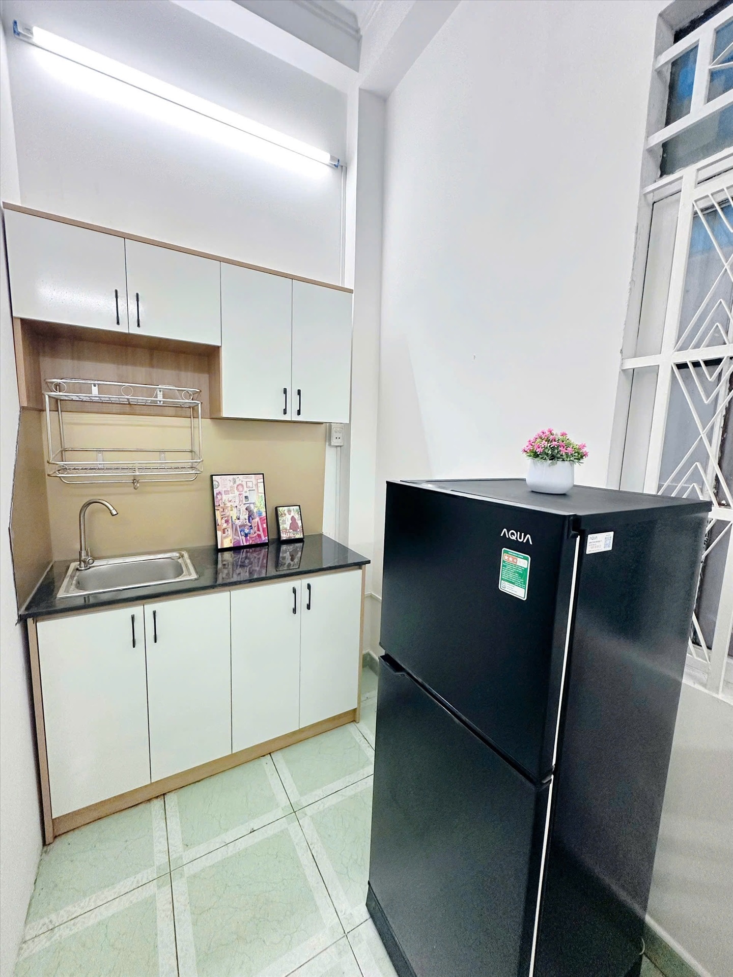 Phòng trọ Studio 25m2 tại Home 365 Bạch Đằng - Tân Bình - Phòng bếp