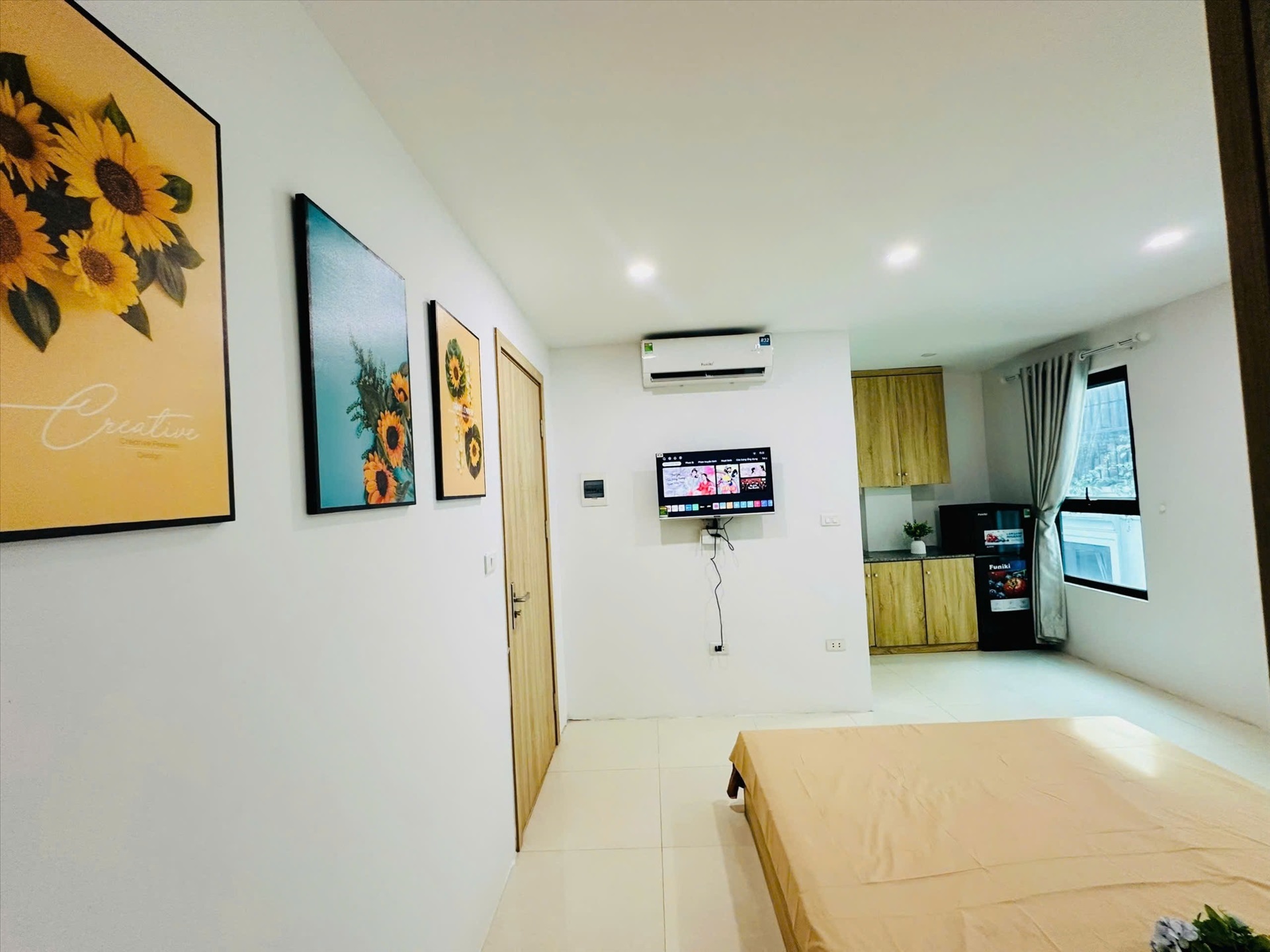 Phòng trọ Studio 24m2 tại TNR Home Nguyễn Khang - Cầu Giấy - Phòng bếp