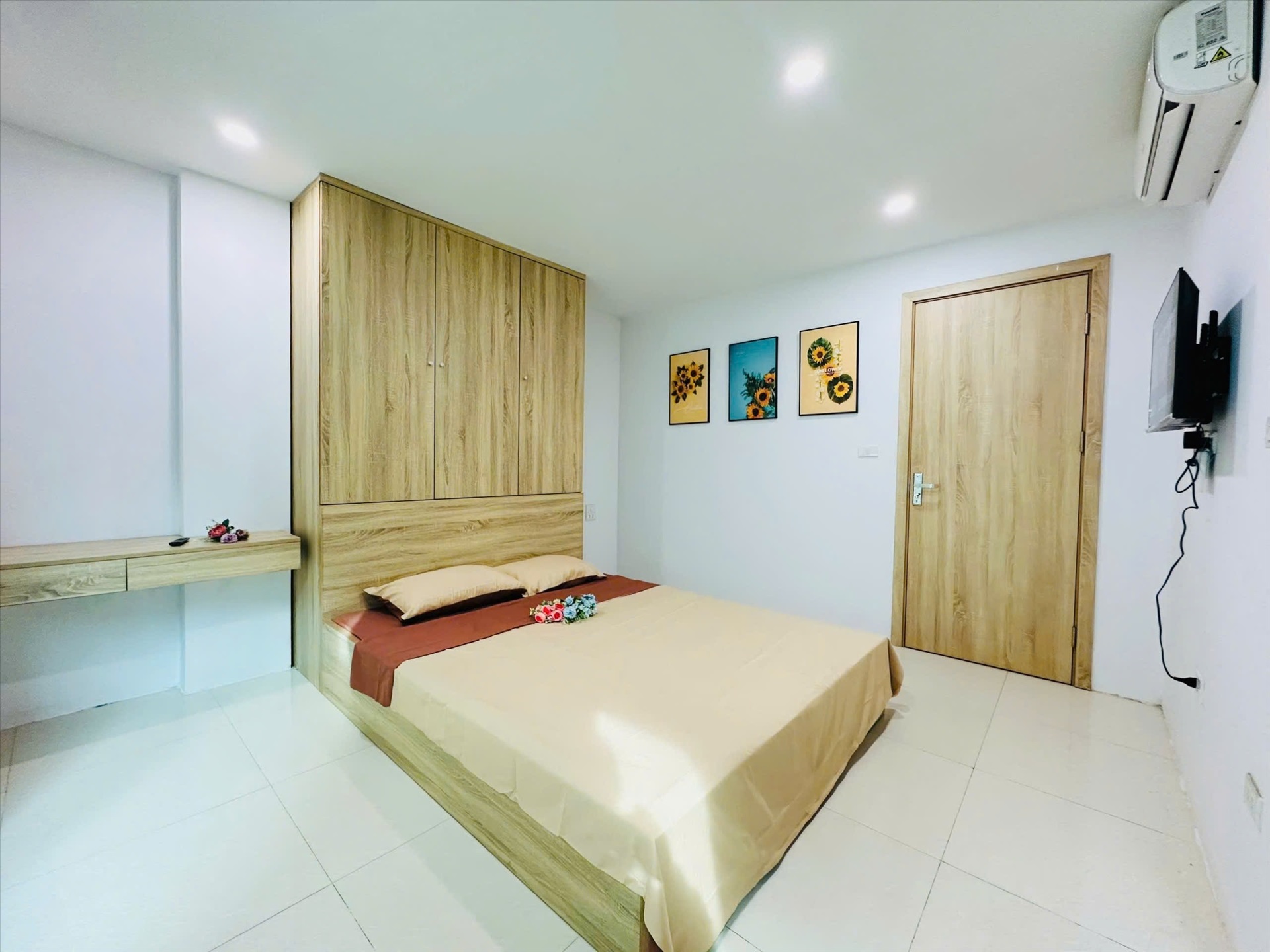 Phòng trọ Studio 24m2 tại TNR Home Nguyễn Khang - Cầu Giấy - Phòng ngủ