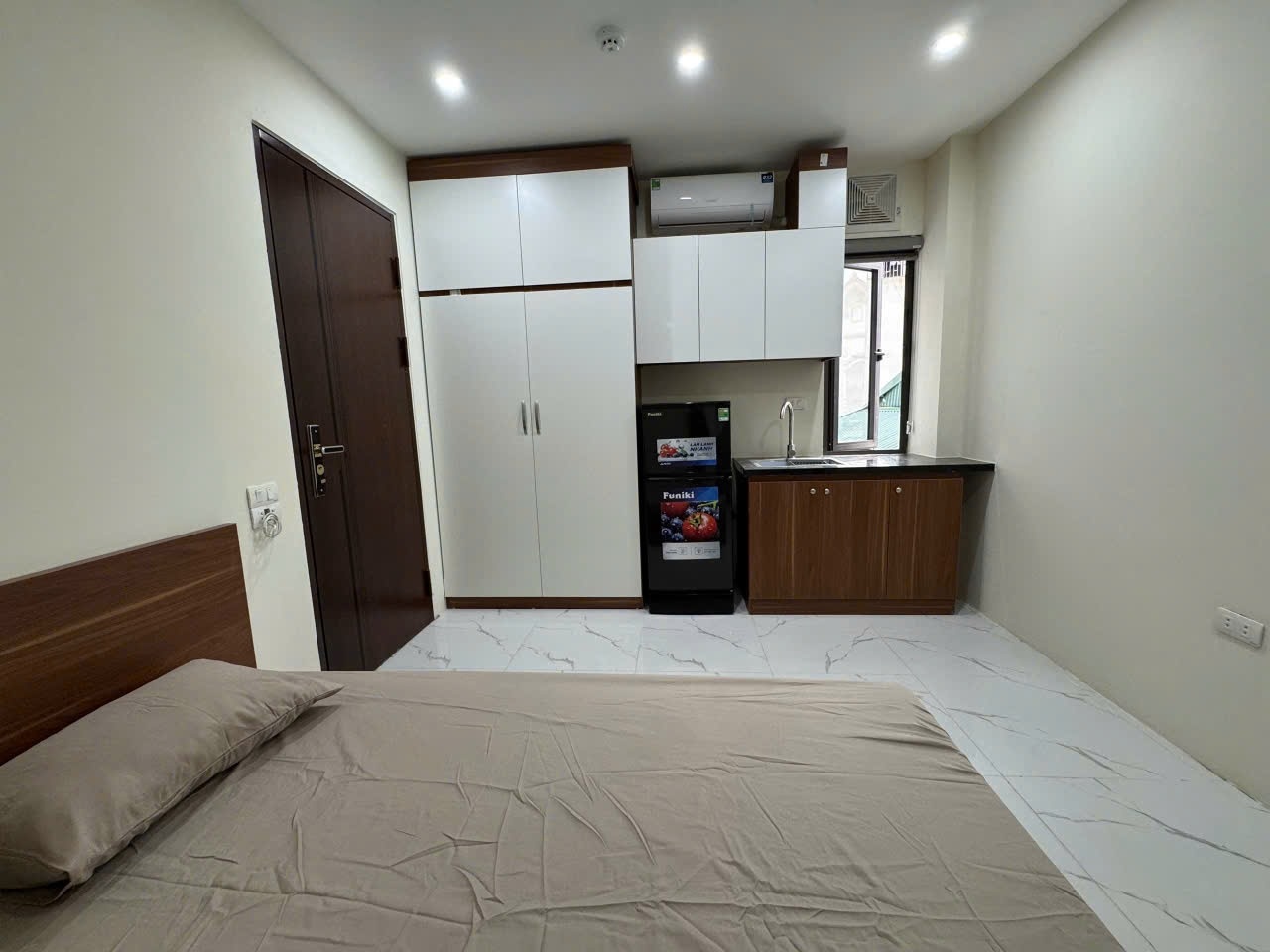 Phòng trọ Studio 20m2 tại TNR Home 1 Nguyễn Khánh Toàn - Cầu Giấy - Phòng ngủ